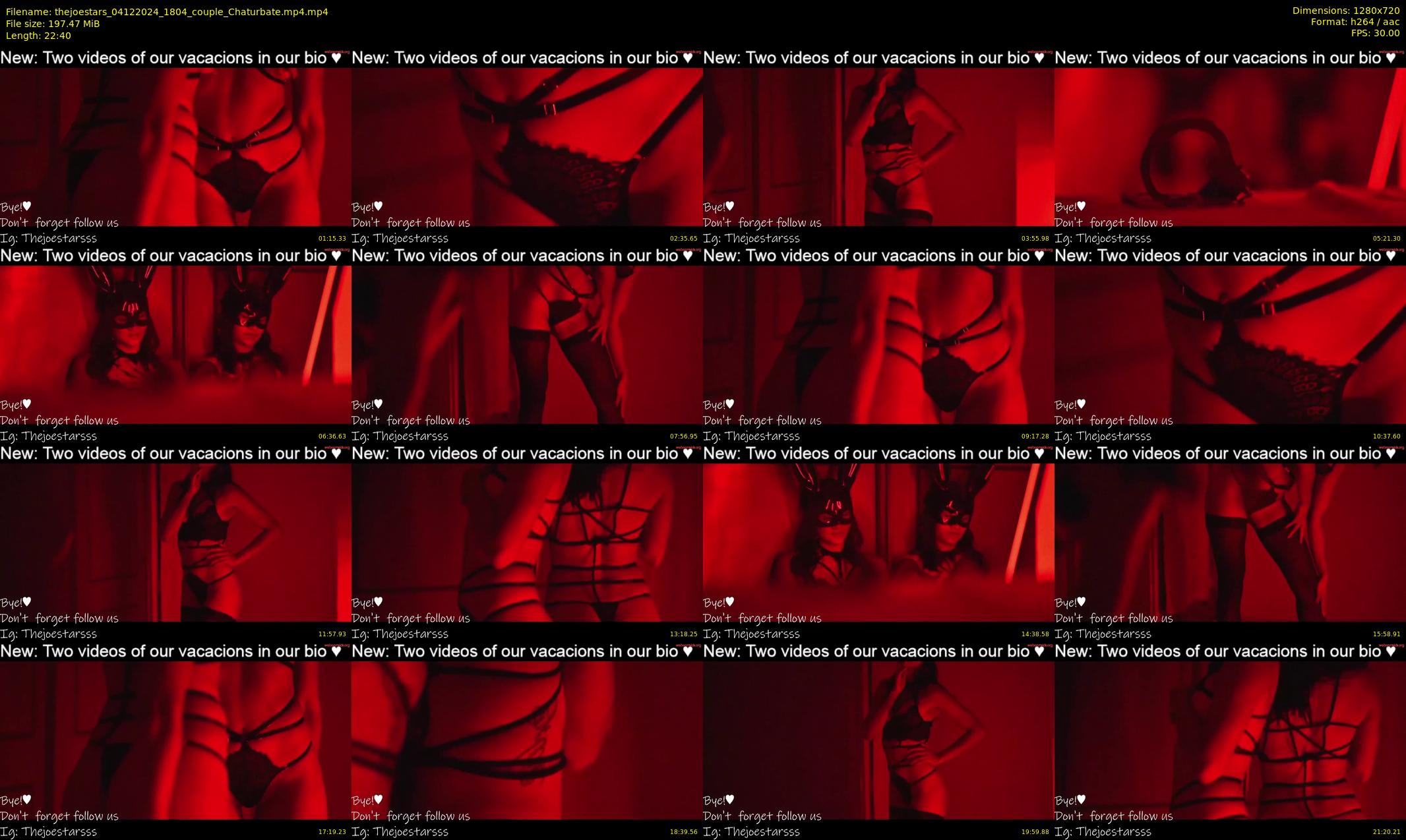 thejoestars — 23 minute Chaturbate couple cam show recording, 720p, Dec 4, 2024