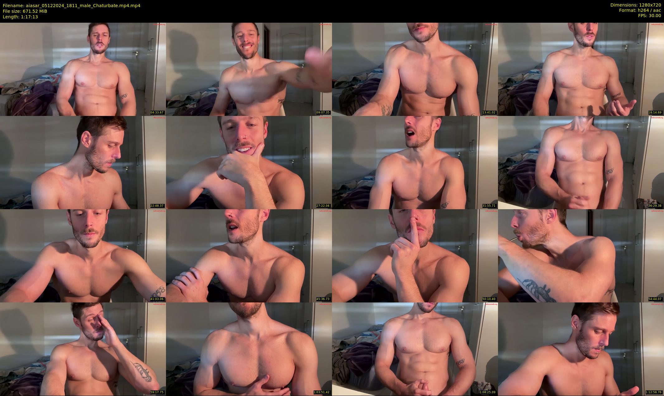aiasar — 78 minute Chaturbate male cam show recording, 720p, Dec 5, 2024