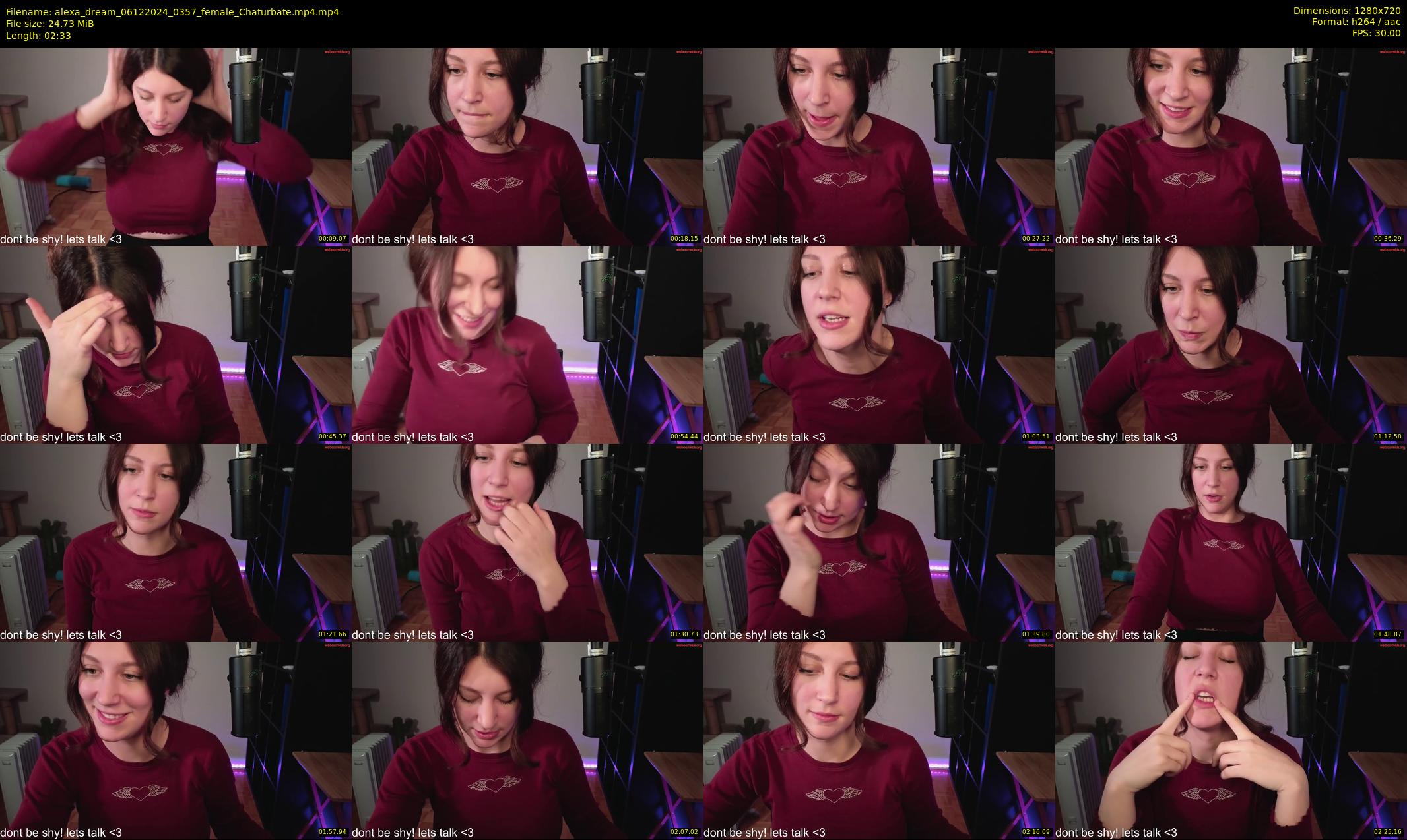 alexa_dream — 3 minute Chaturbate female cam show recording, 720p, Dec 6, 2024
