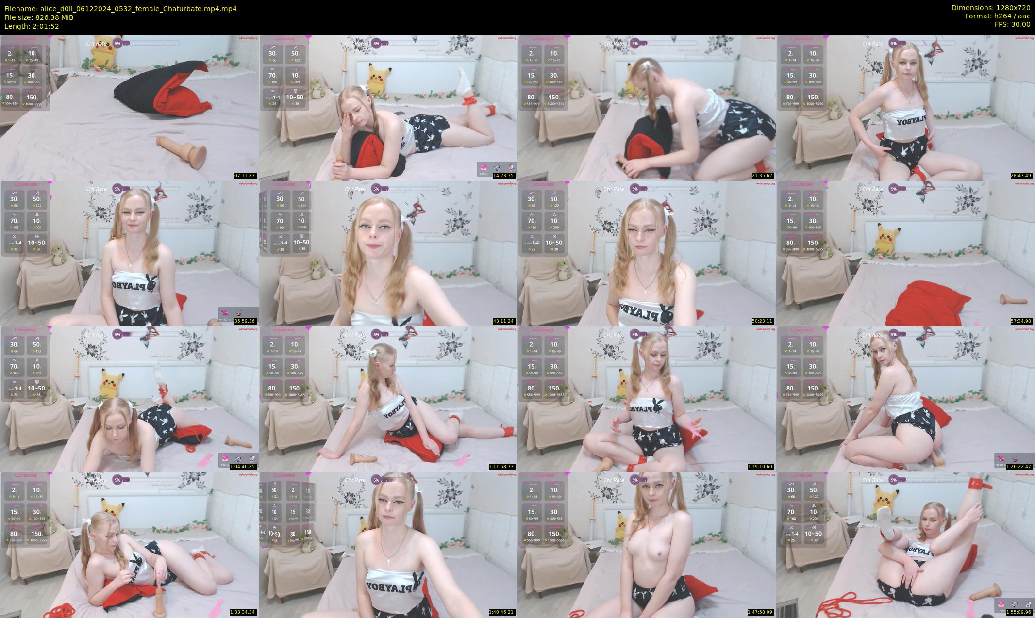 alice_d0ll — 122 minute Chaturbate female cam show recording, 720p, Dec 6, 2024