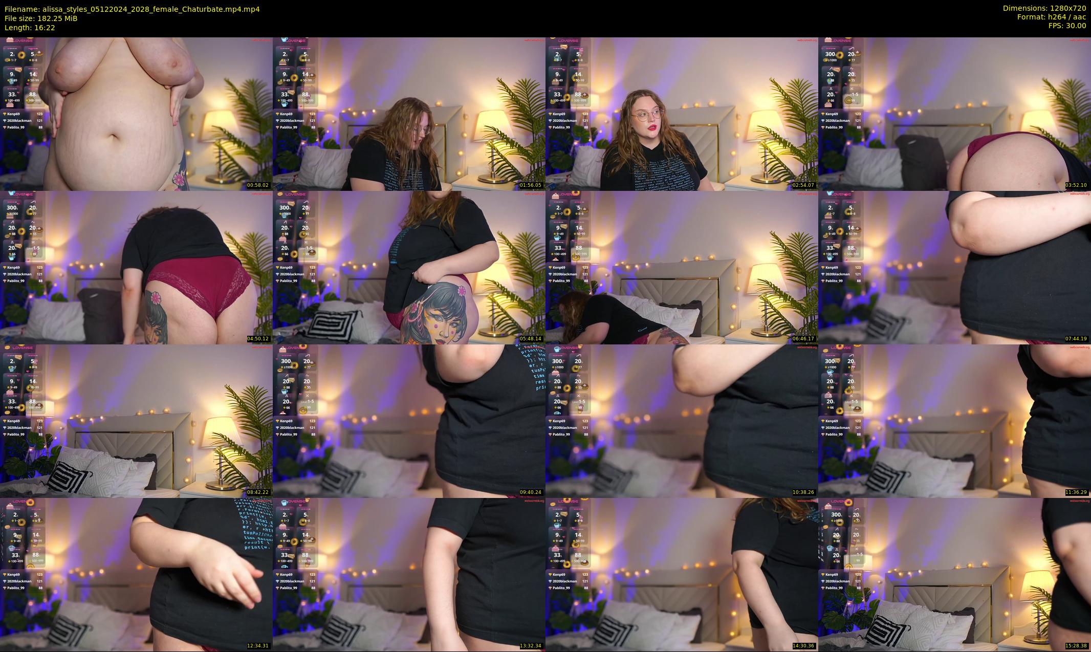 alissa_styles — 17 minute Chaturbate female cam show recording, 720p, Dec 5, 2024