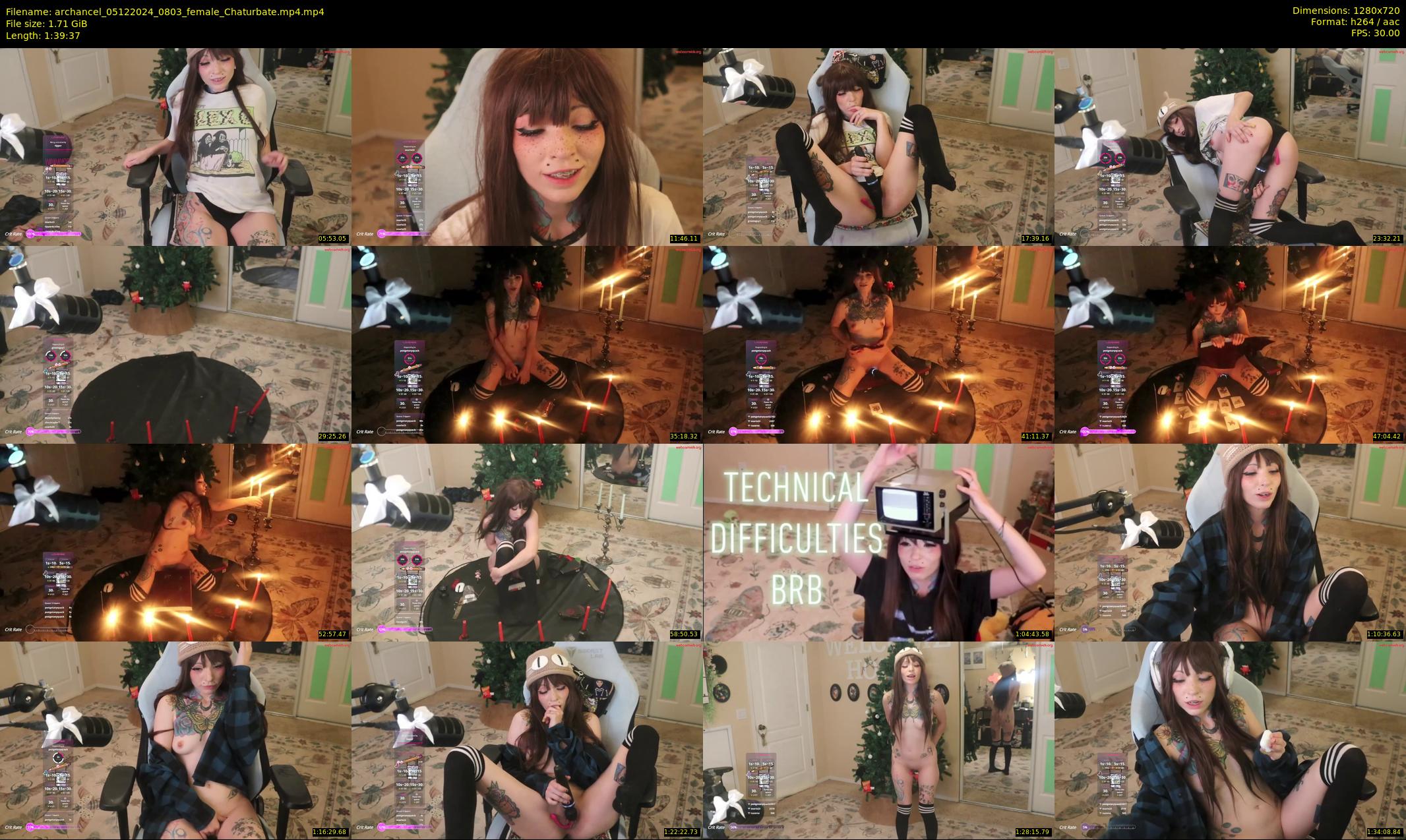 archancel — 100 minute Chaturbate female cam show recording, 720p, Dec 5, 2024