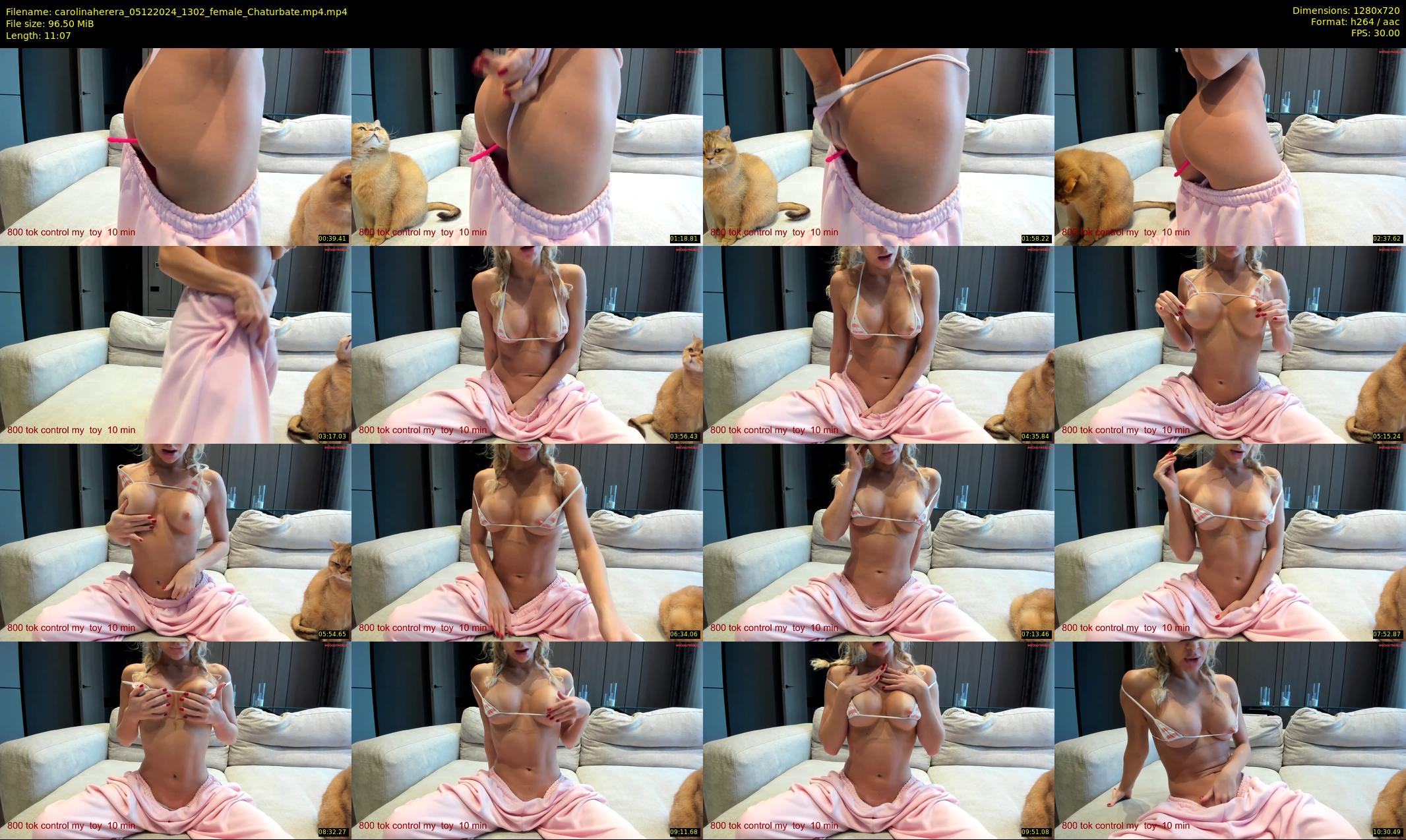 carolinaherera — 12 minute Chaturbate female cam show recording, 720p, Dec 5, 2024