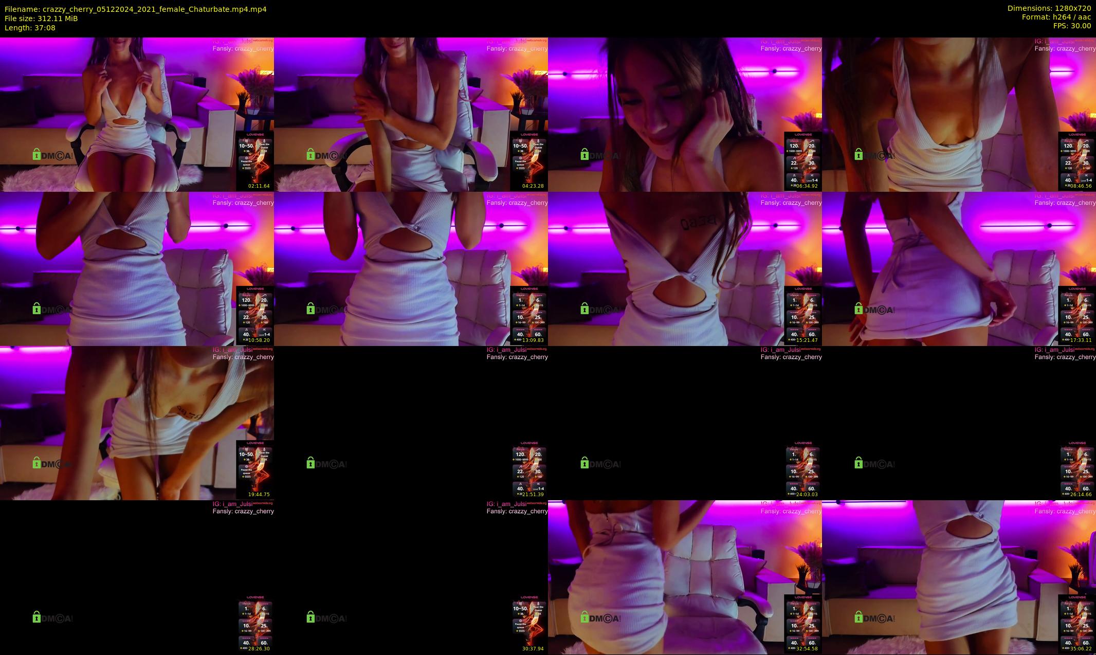 crazzy_cherry — 38 minute Chaturbate female cam show recording, 720p, Dec 5, 2024