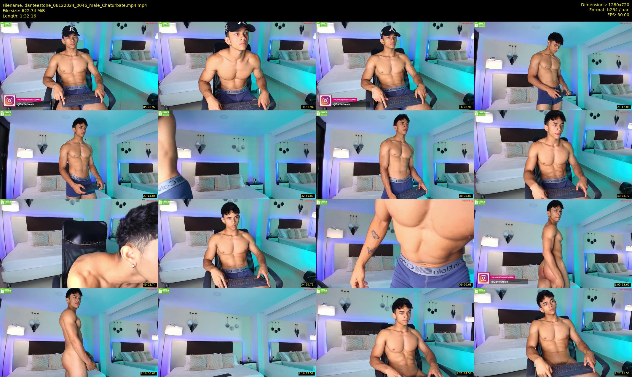 danteestone — 93 minute Chaturbate male cam show recording, 720p, Dec 6, 2024