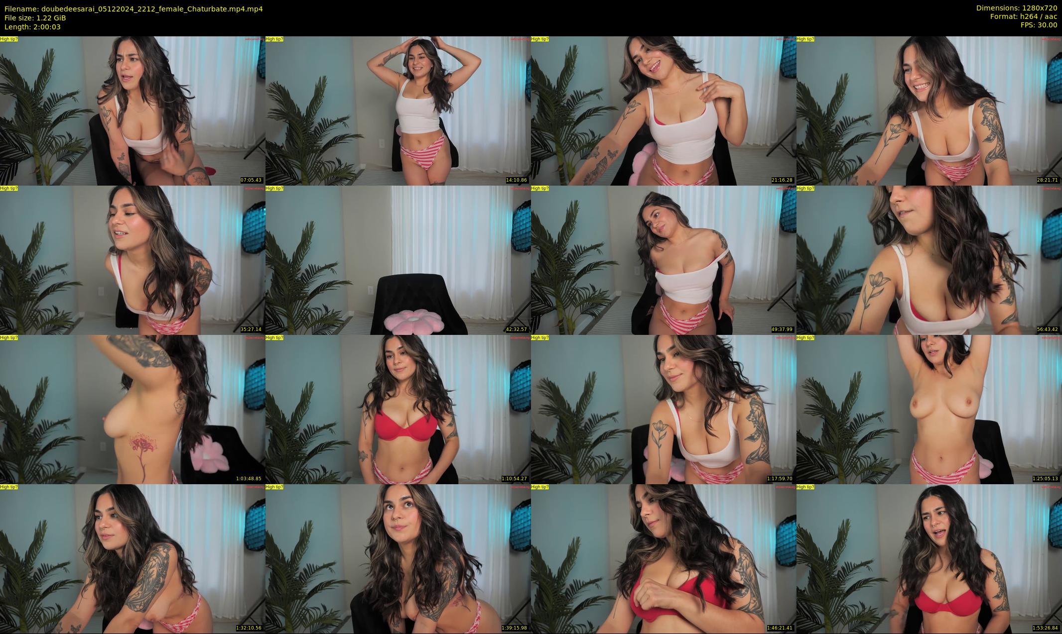 doubedeesarai — 121 minute Chaturbate female cam show recording, 720p, Dec 5, 2024