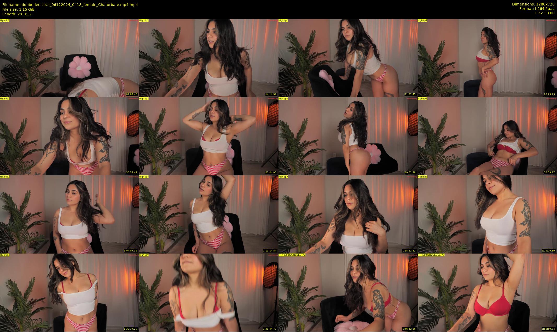 doubedeesarai — 121 minute Chaturbate female cam show recording, 720p, Dec 6, 2024