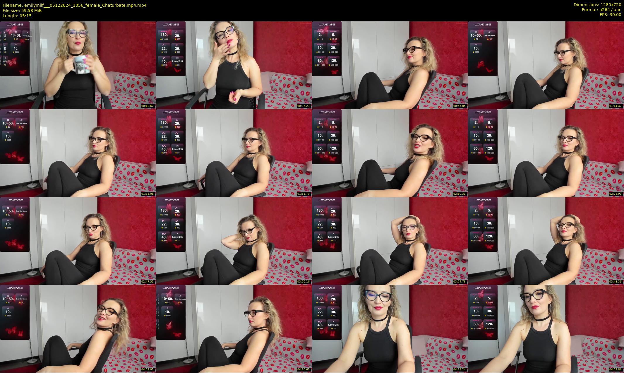 emilymilf__ — 6 minute Chaturbate female cam show recording, 720p, Dec 5, 2024