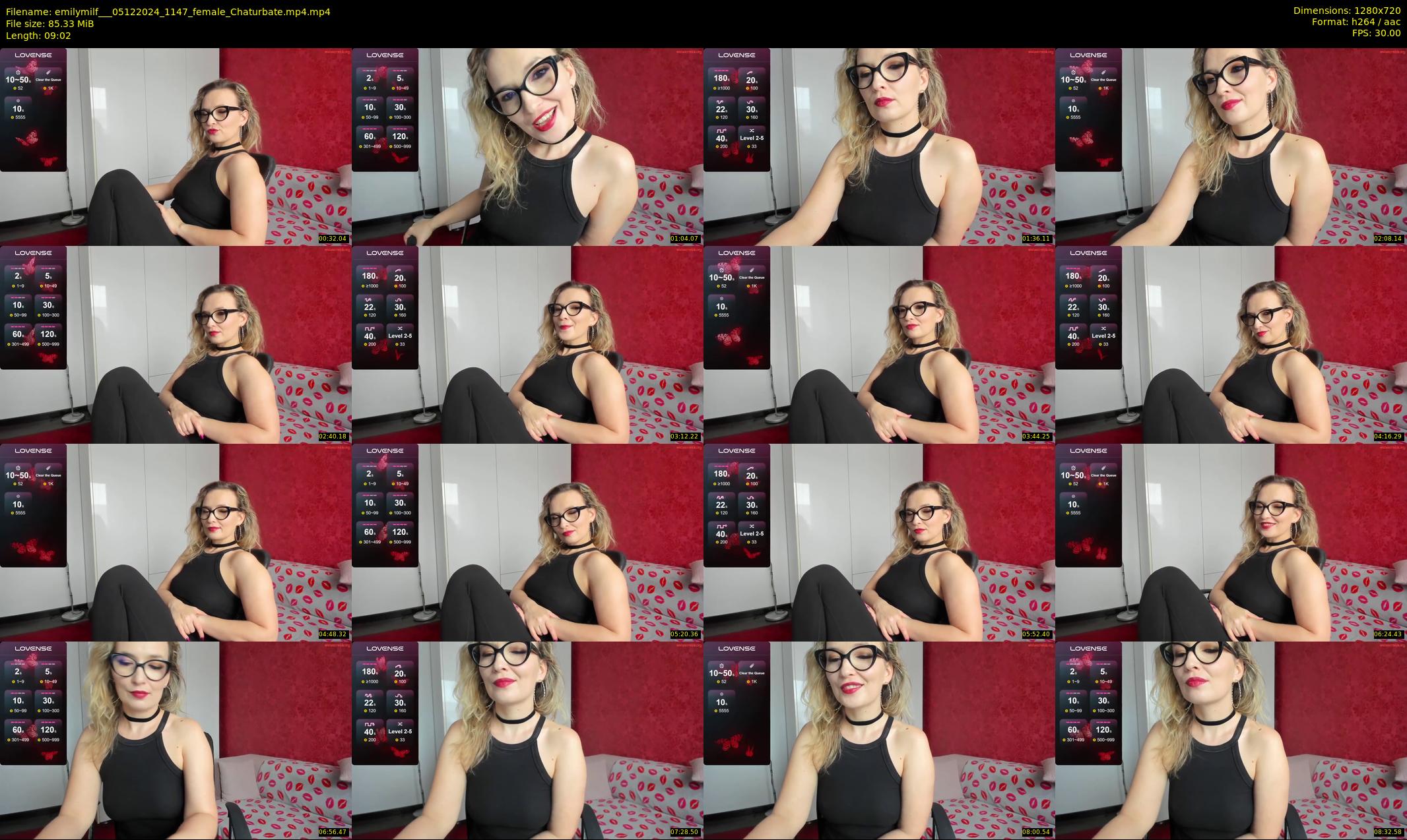 emilymilf__ — 10 minute Chaturbate female cam show recording, 720p, Dec 5, 2024