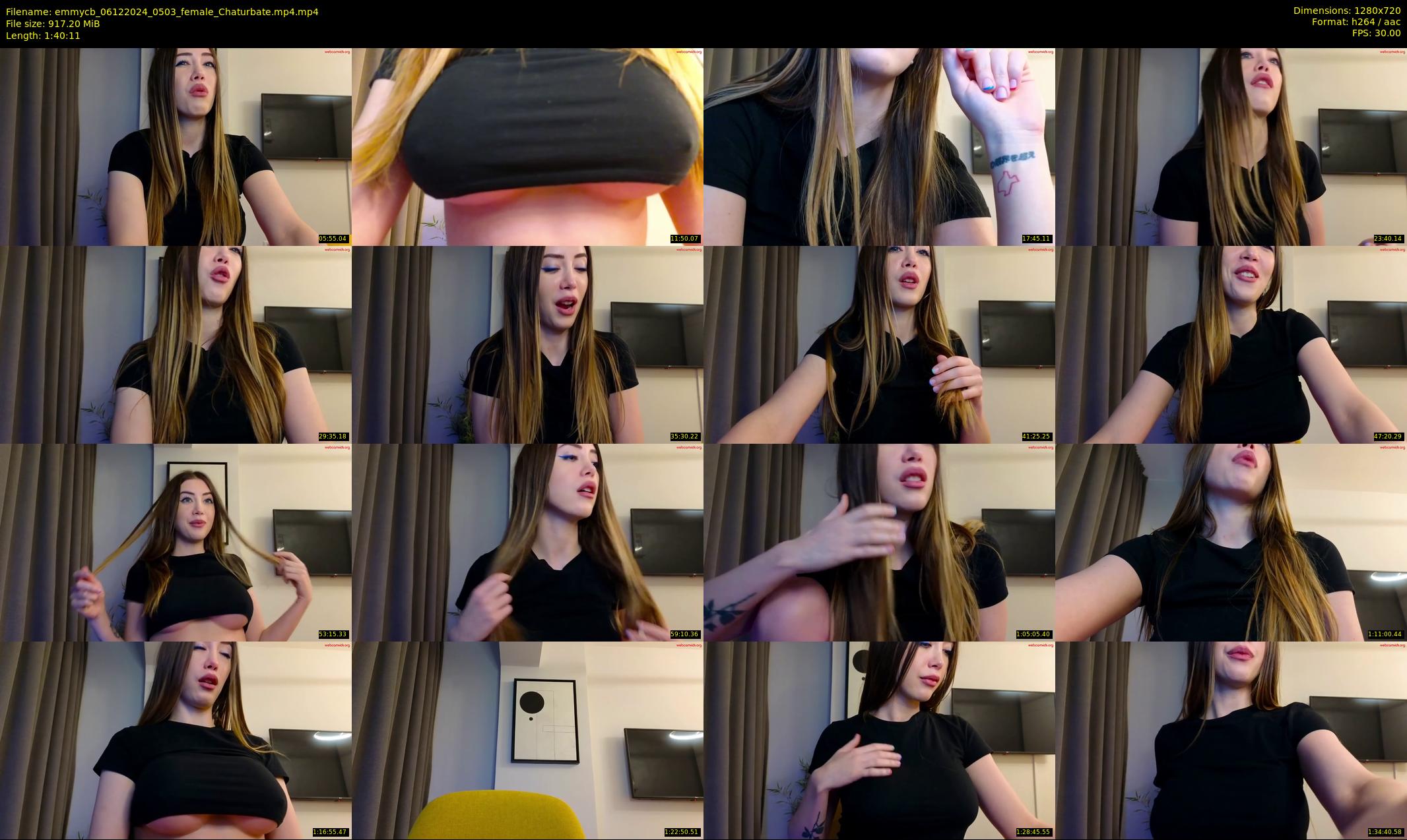 emmycb — 101 minute Chaturbate female cam show recording, 720p, Dec 6, 2024
