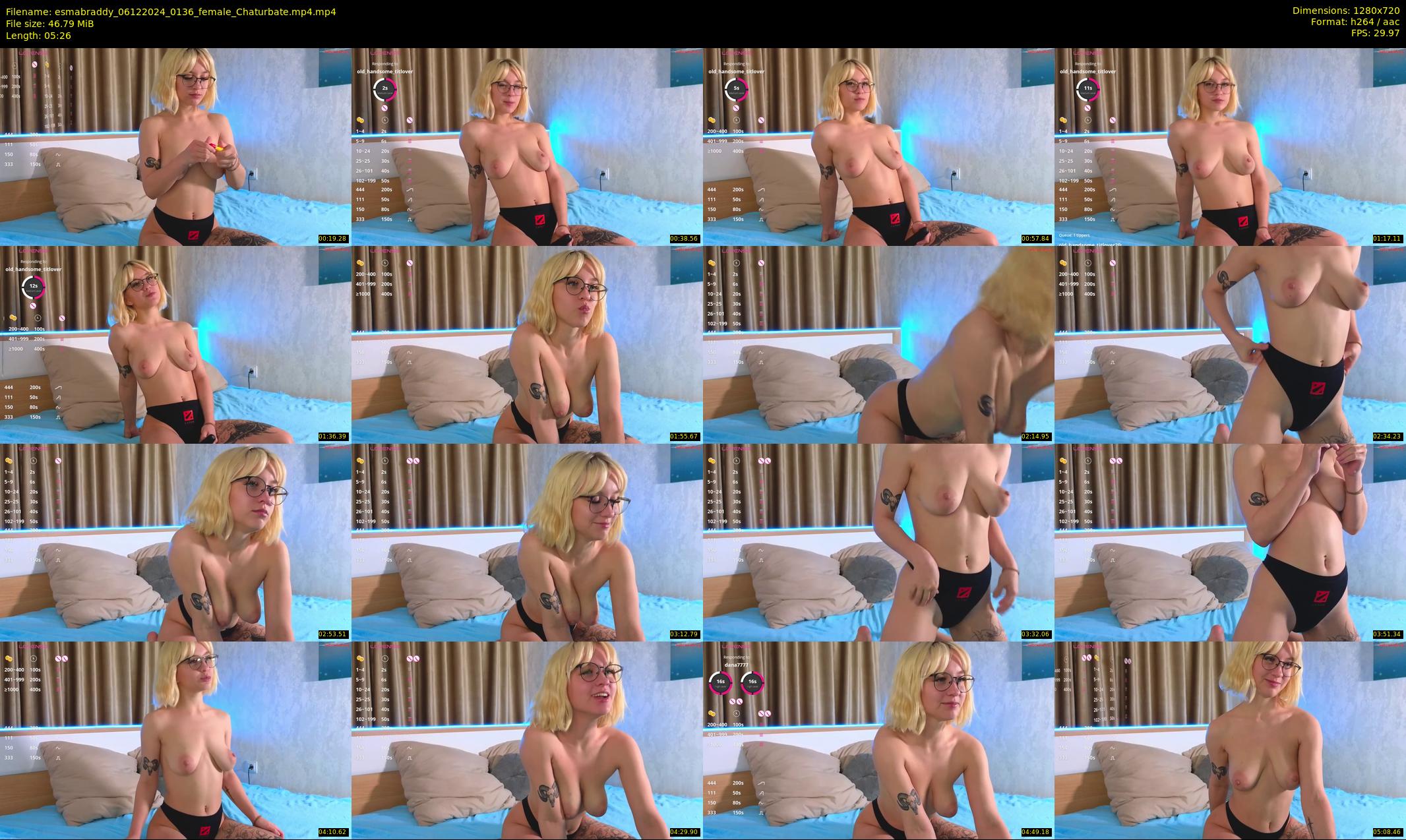 esmabraddy — 6 minute Chaturbate female cam show recording, 720p, Dec 6, 2024