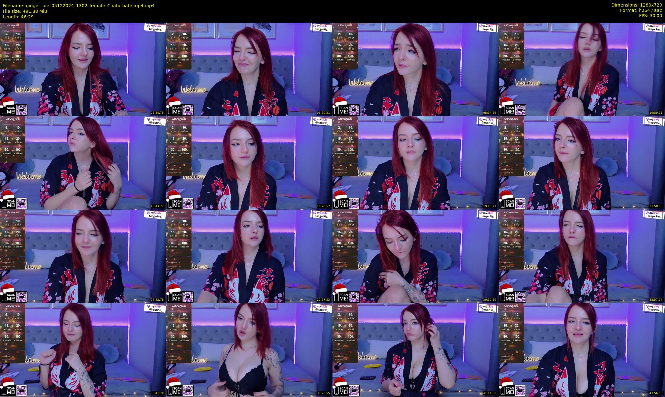 ginger_pie — 47 minute Chaturbate female cam show recording, 720p, Dec 5, 2024