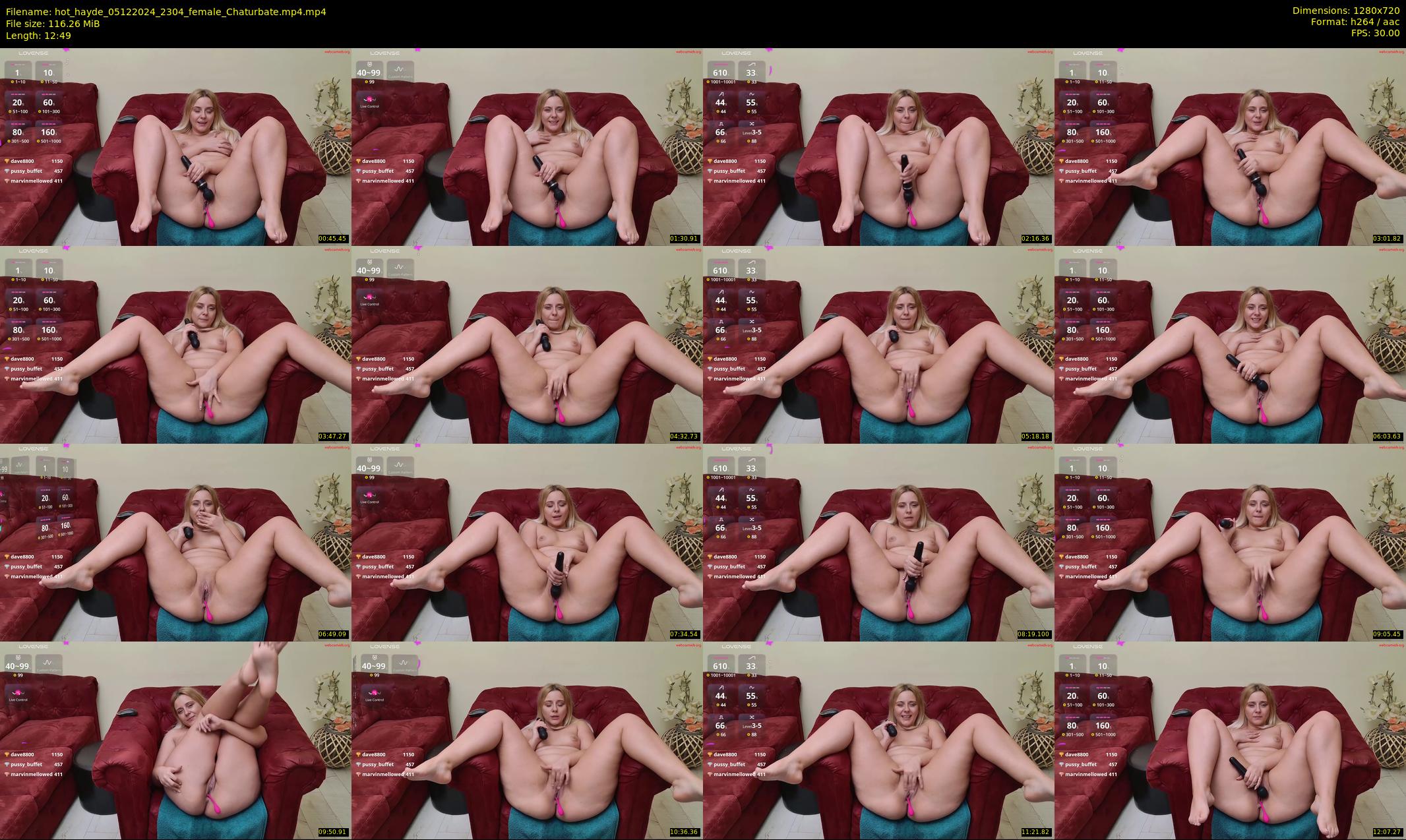 hot_hayde — 13 minute Chaturbate female cam show recording, 720p, Dec 5, 2024