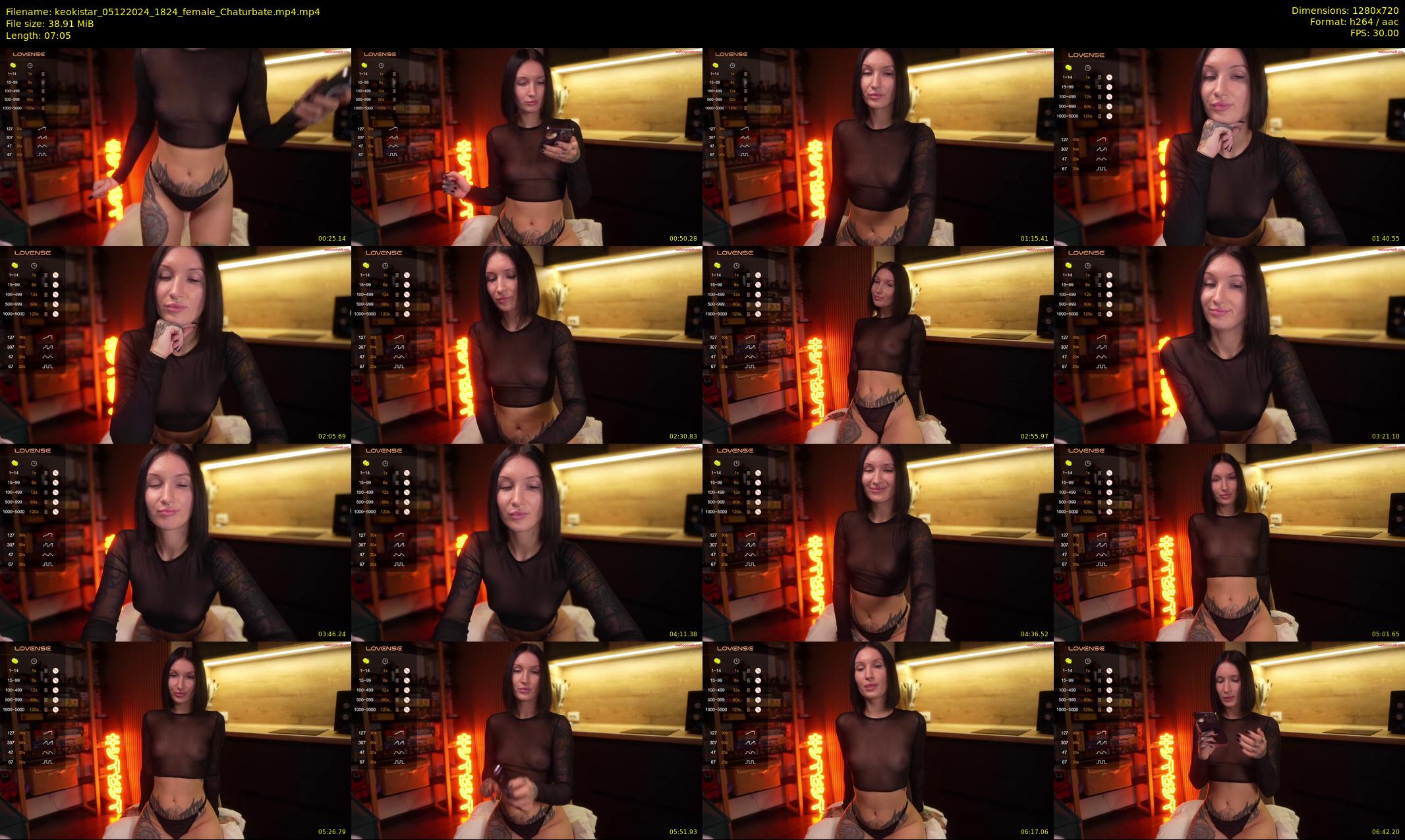 keokistar — 8 minute Chaturbate female cam show recording, 720p, Dec 5, 2024