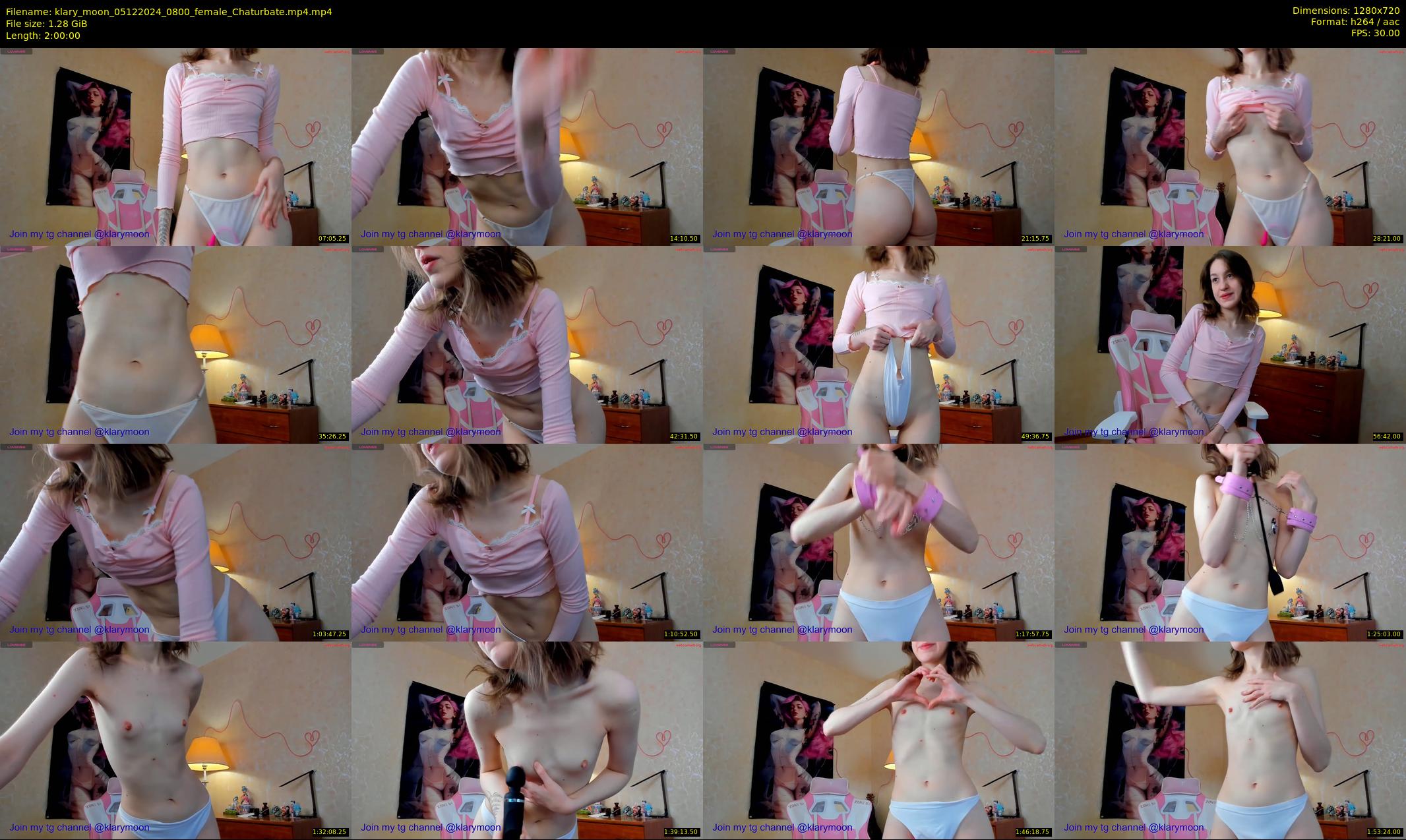 klary_moon — 120 minute Chaturbate female cam show recording, 720p, Dec 5, 2024