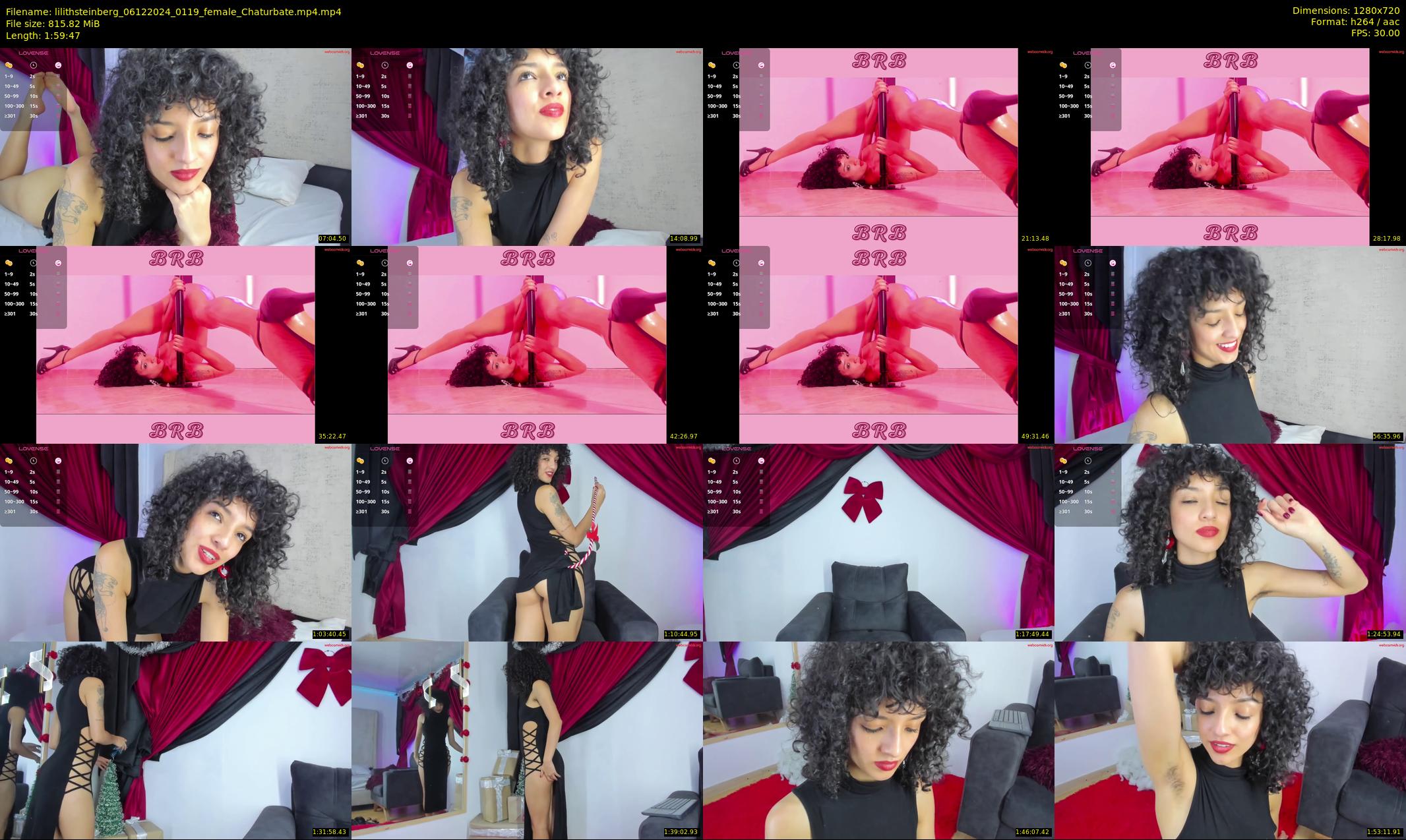 lilithsteinberg — 120 minute Chaturbate female cam show recording, 720p, Dec 6, 2024