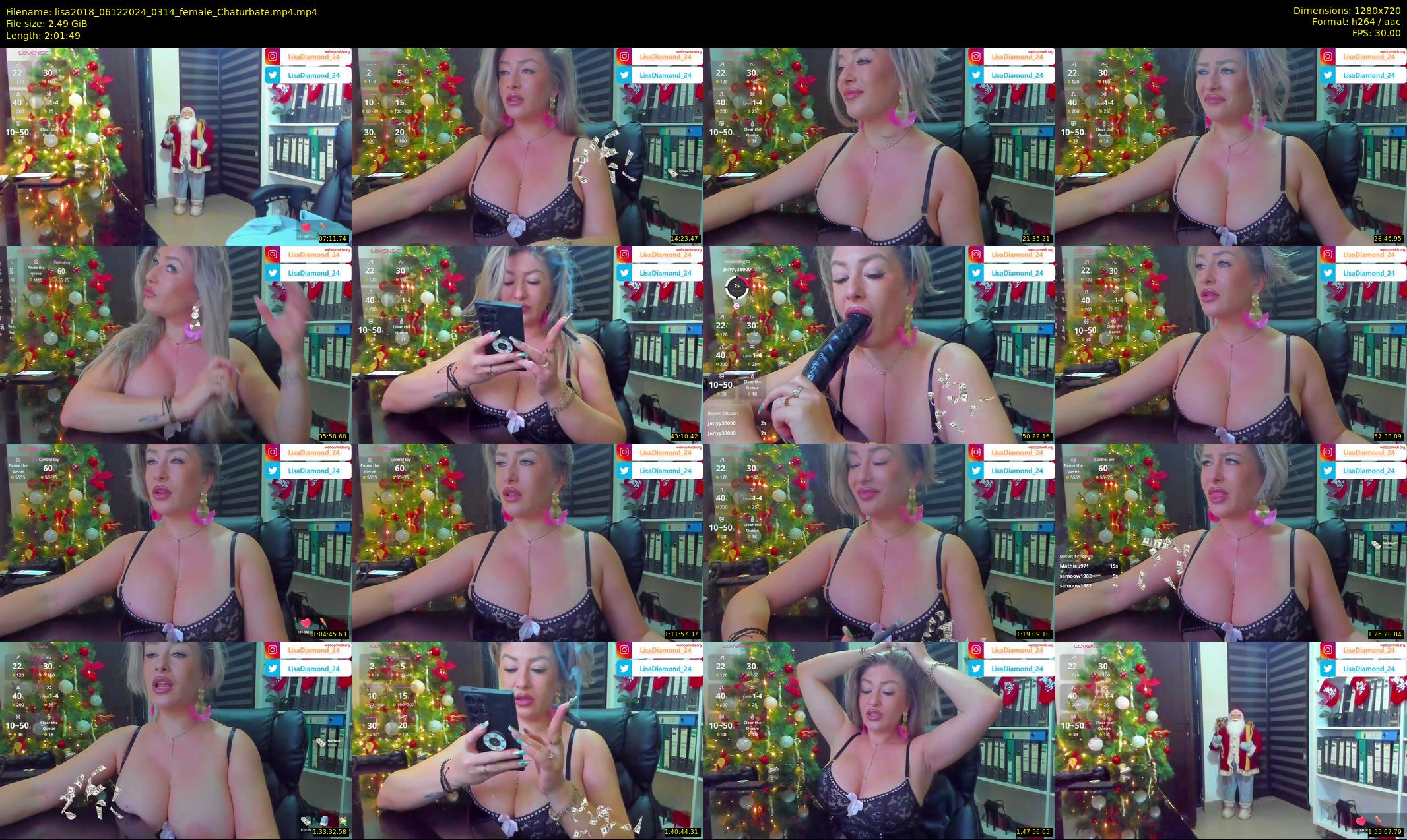 lisa2018 — 122 minute Chaturbate female cam show recording, 720p, Dec 6, 2024