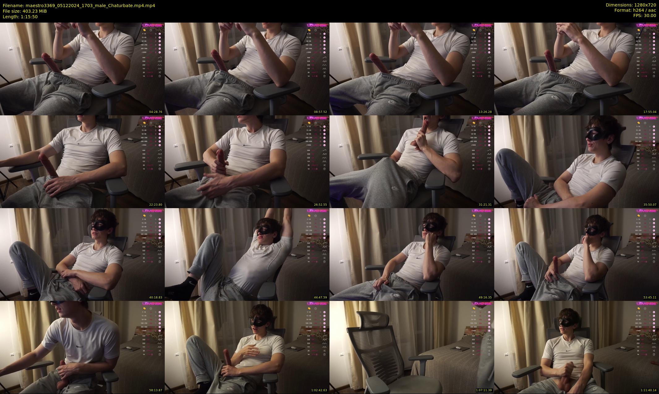 maestro3369 — 76 minute Chaturbate male cam show recording, 720p, Dec 5, 2024