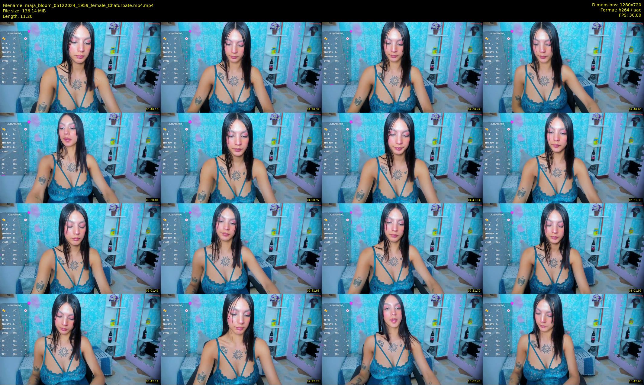 maja_bloom — 12 minute Chaturbate female cam show recording, 720p, Dec 5, 2024