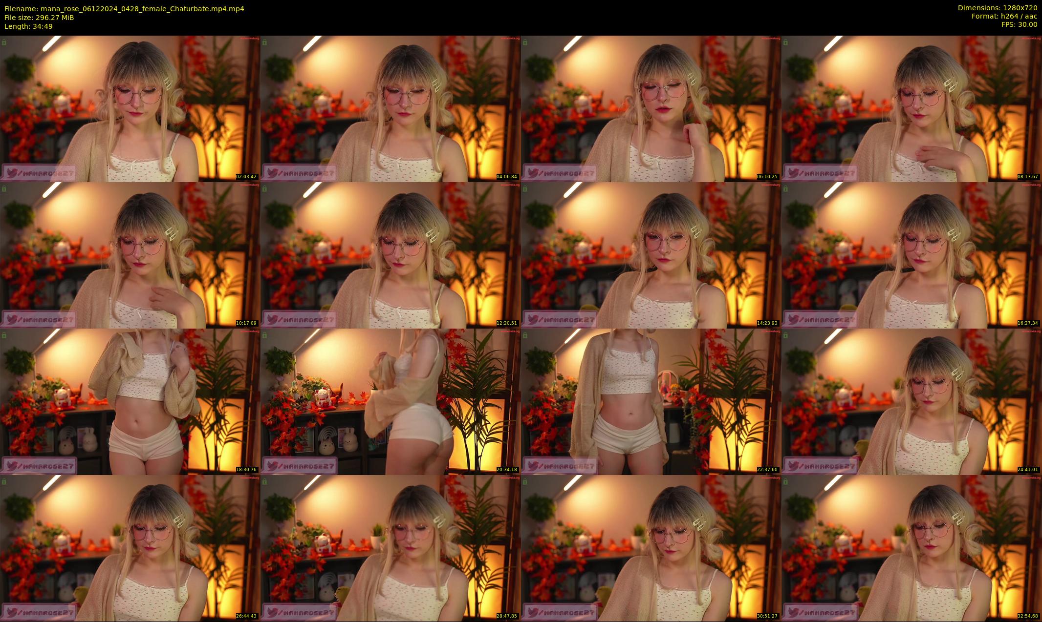 mana_rose — 35 minute Chaturbate female cam show recording, 720p, Dec 6, 2024