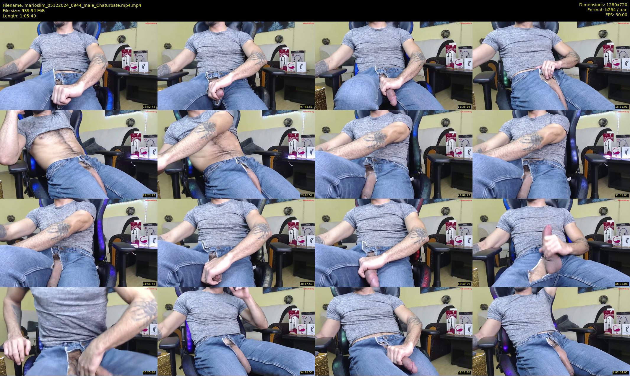 marioslim — 66 minute Chaturbate male cam show recording, 720p, Dec 5, 2024