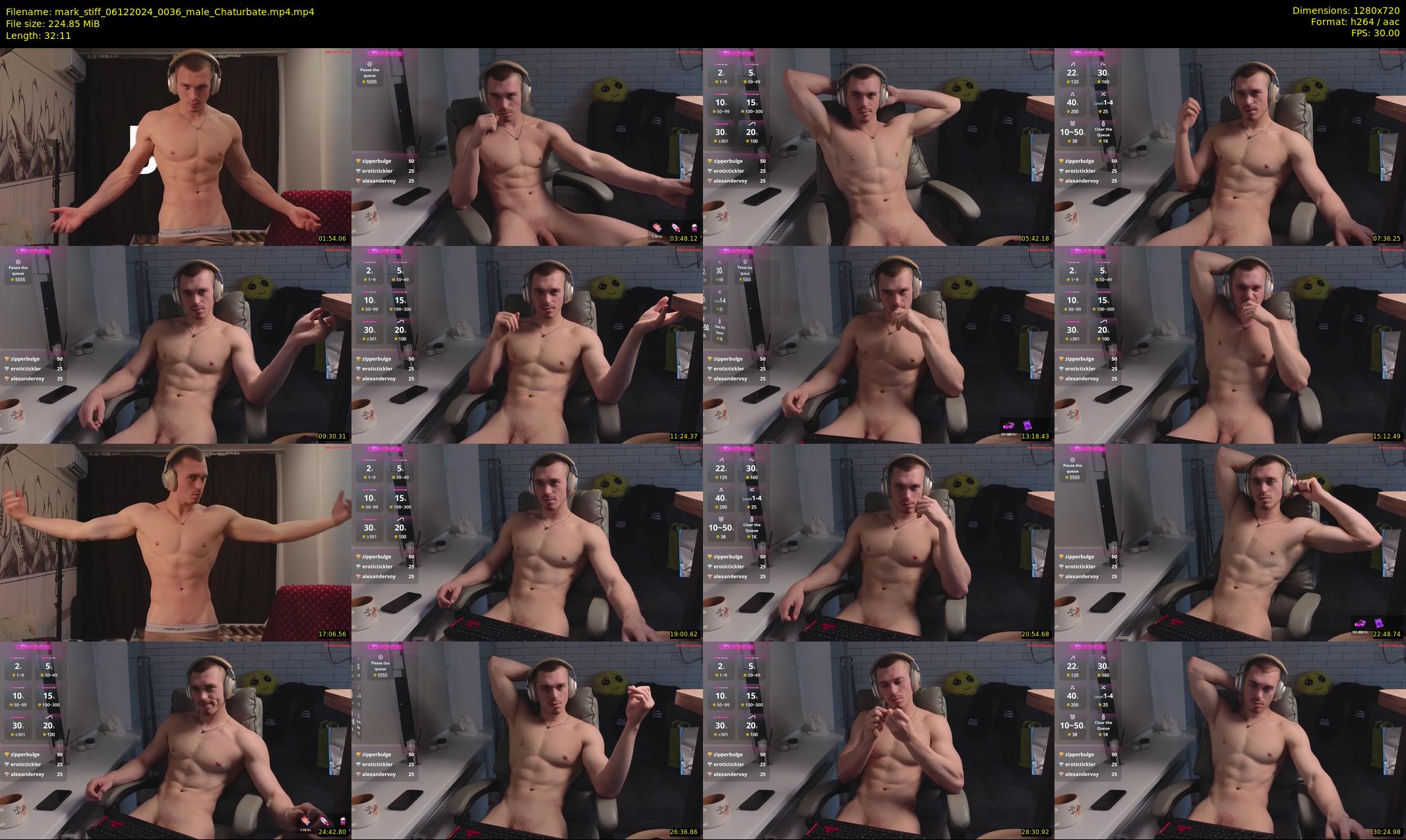 mark_stiff — 33 minute Chaturbate male cam show recording, 720p, Dec 6, 2024