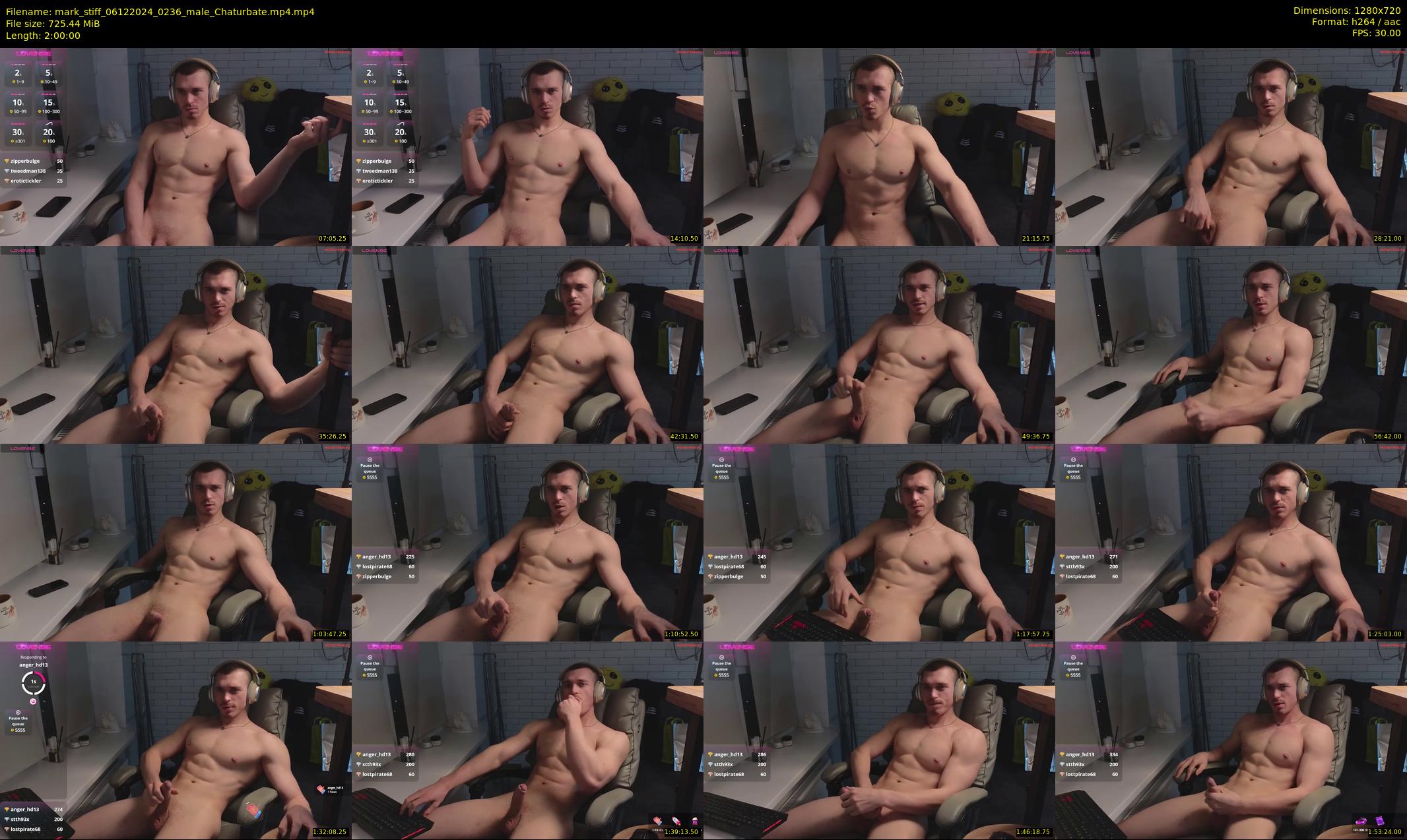 mark_stiff — 120 minute Chaturbate male cam show recording, 720p, Dec 6, 2024