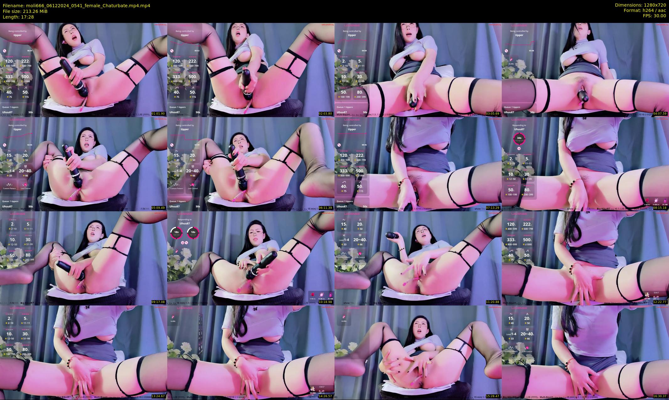 moli666 — 18 minute Chaturbate female cam show recording, 720p, Dec 6, 2024