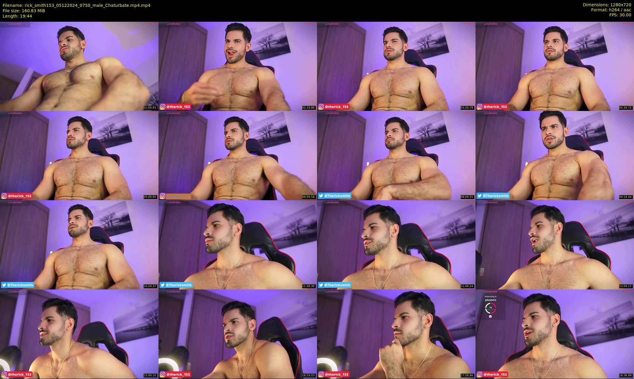 rick_smith153 — 20 minute Chaturbate male cam show recording, 720p, Dec 5, 2024