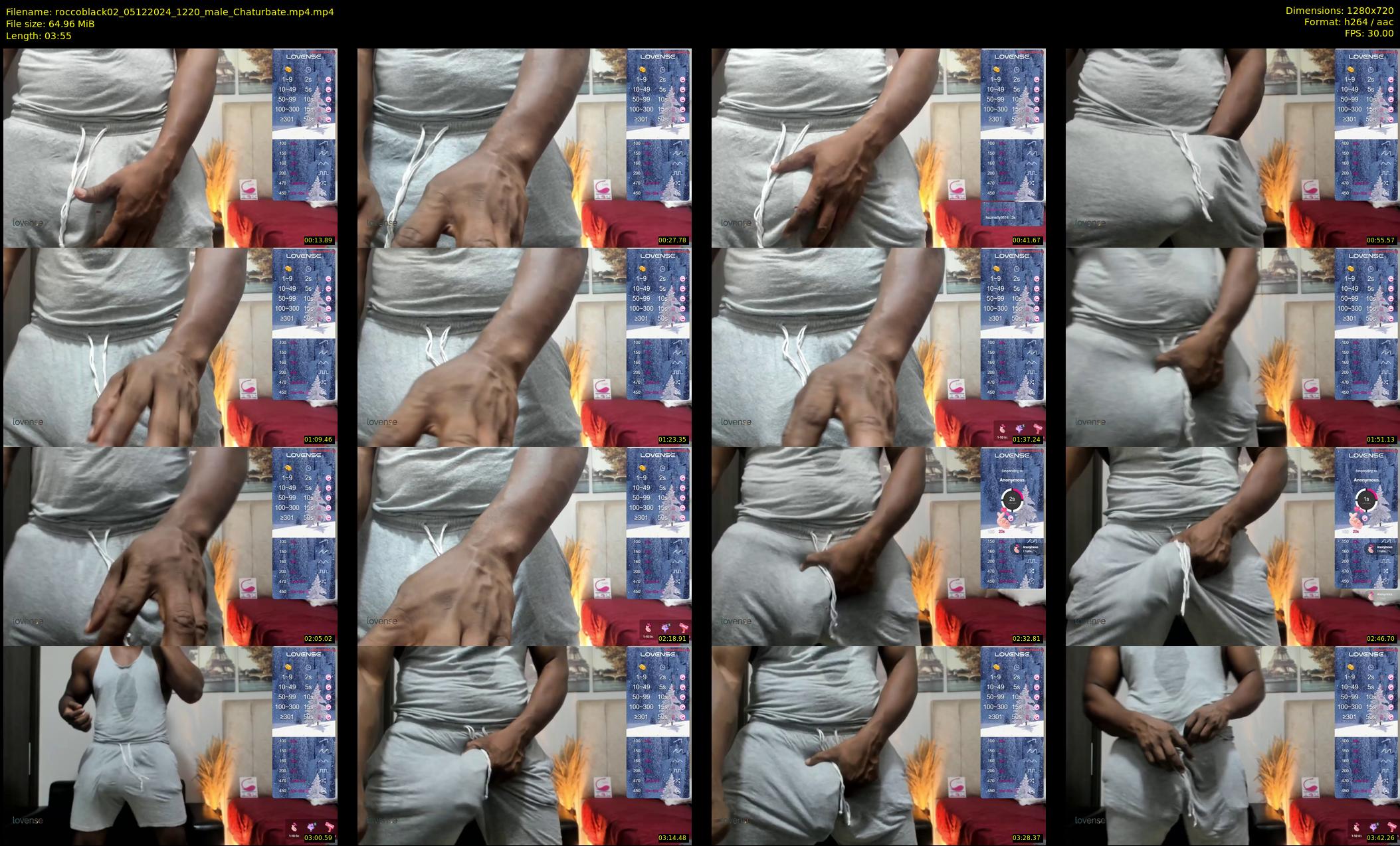 roccoblack02 — 4 minute Chaturbate male cam show recording, 720p, Dec 5, 2024