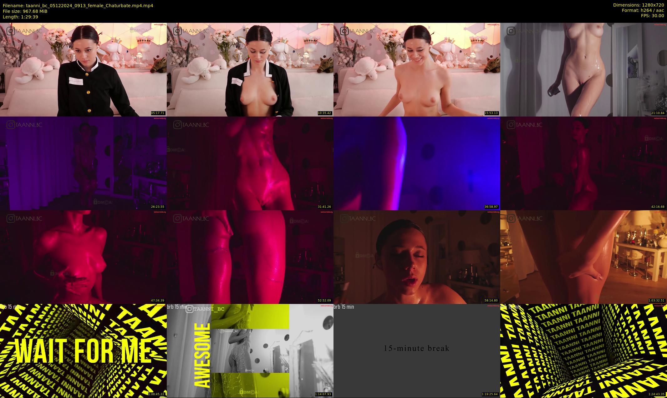 taanni_bc — 90 minute Chaturbate female cam show recording, 720p, Dec 5, 2024
