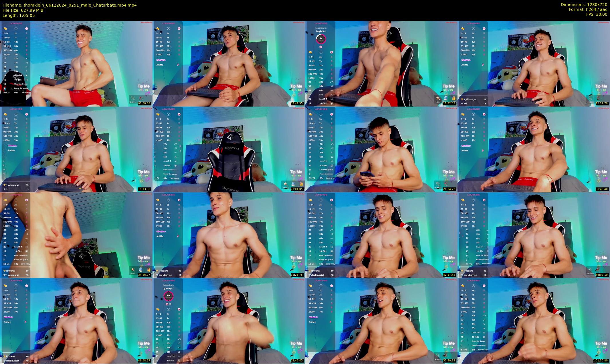 thomklein — 66 minute Chaturbate male cam show recording, 720p, Dec 6, 2024