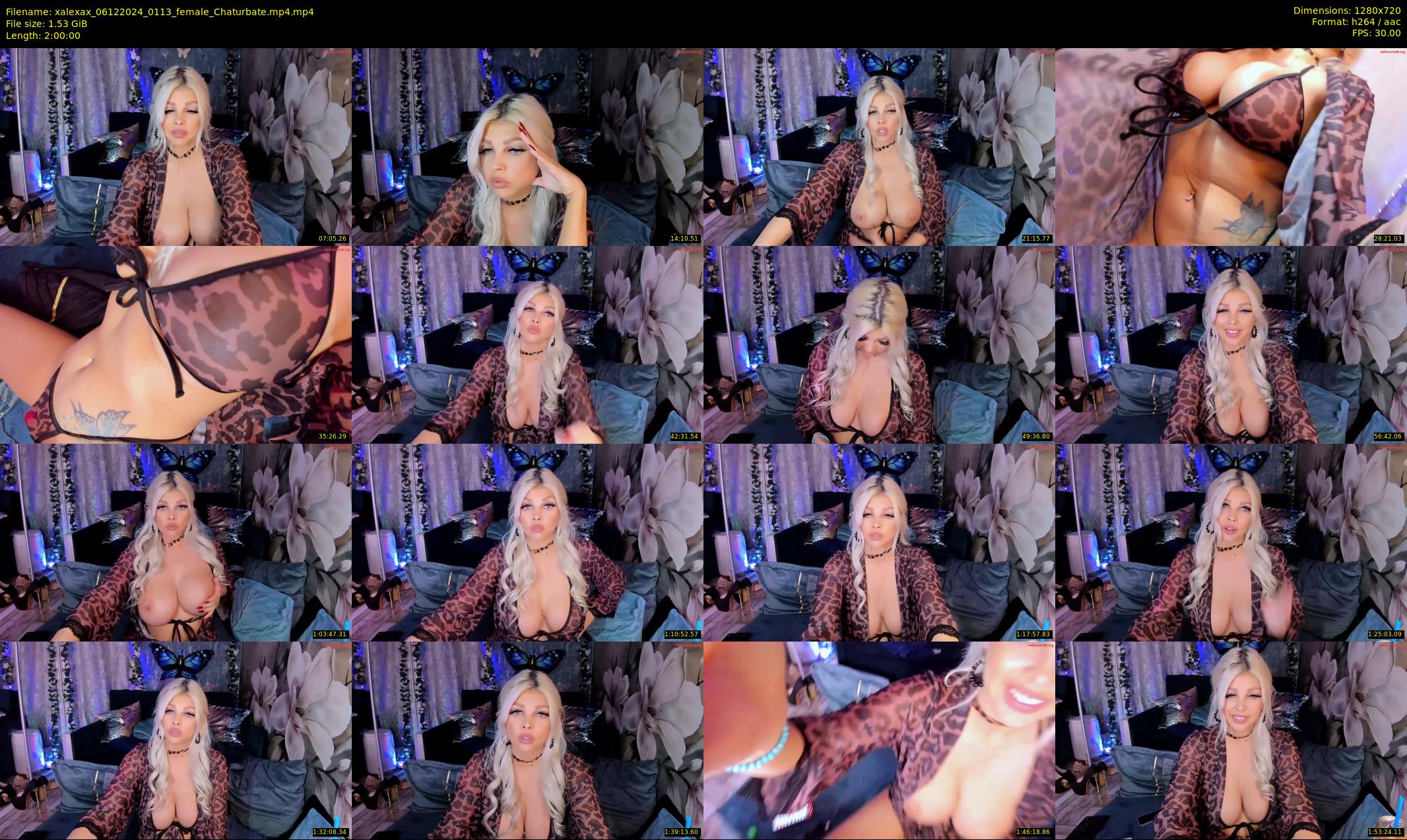 xalexax — 120 minute Chaturbate female cam show recording, 720p, Dec 6, 2024