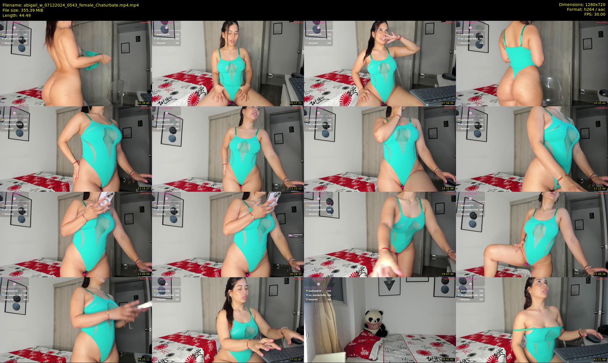 abigail_w — 45 minute Chaturbate female cam show recording, 720p, Dec 7, 2024