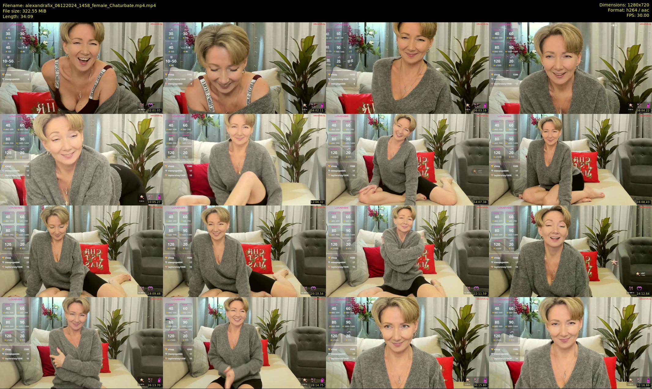 alexandrafix — 35 minute Chaturbate female cam show recording, 720p, Dec 6, 2024