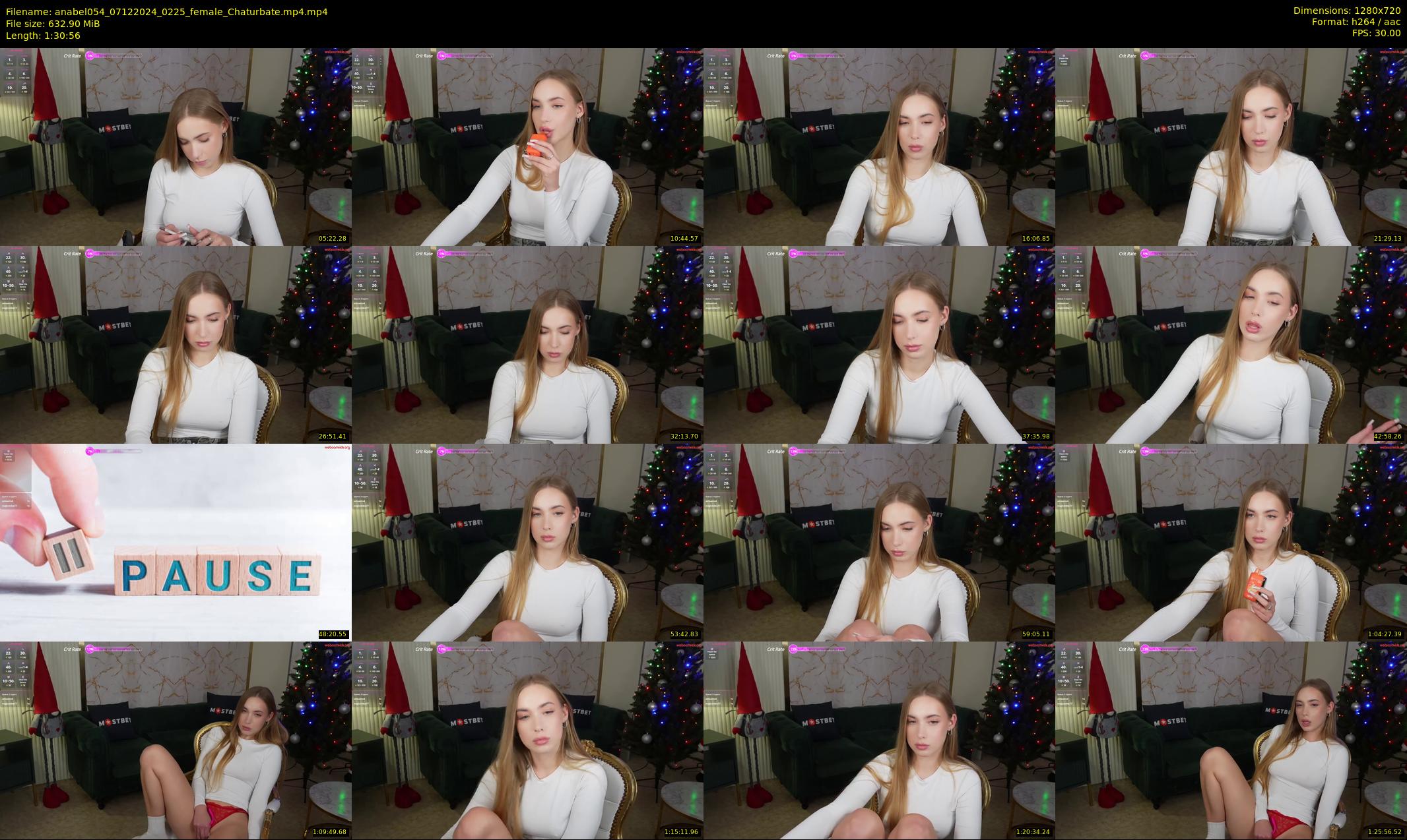 anabel054 — 91 minute Chaturbate female cam show recording, 720p, Dec 7, 2024