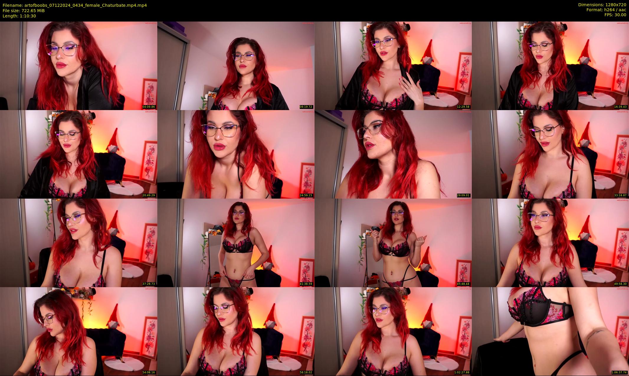 artofboobs — 71 minute Chaturbate female cam show recording, 720p, Dec 7, 2024