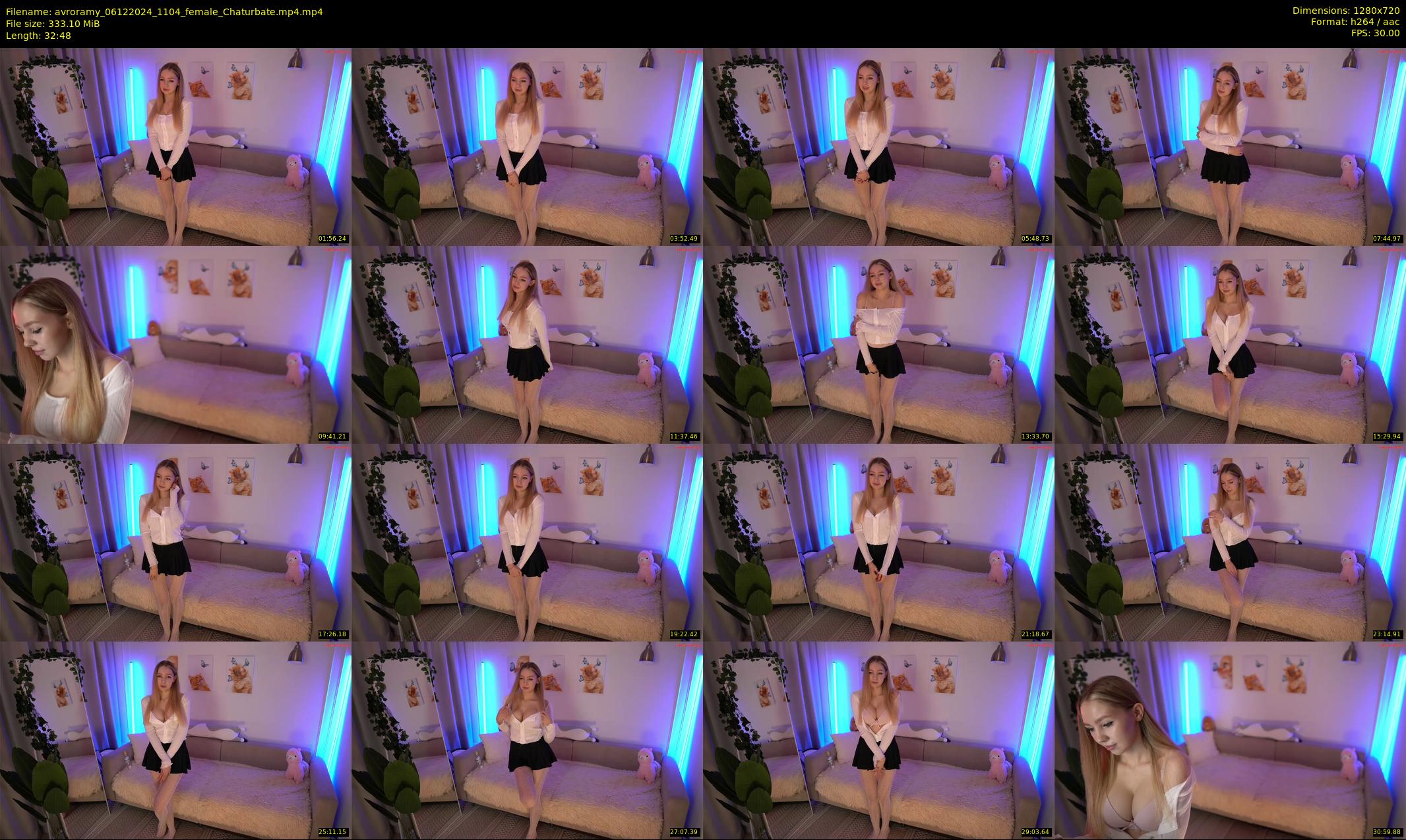avroramy — 33 minute Chaturbate female cam show recording, 720p, Dec 6, 2024