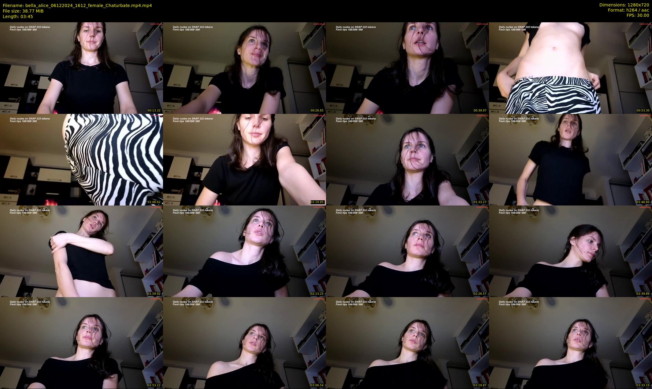 bella_alice — 4 minute Chaturbate female cam show recording, 720p, Dec 6, 2024