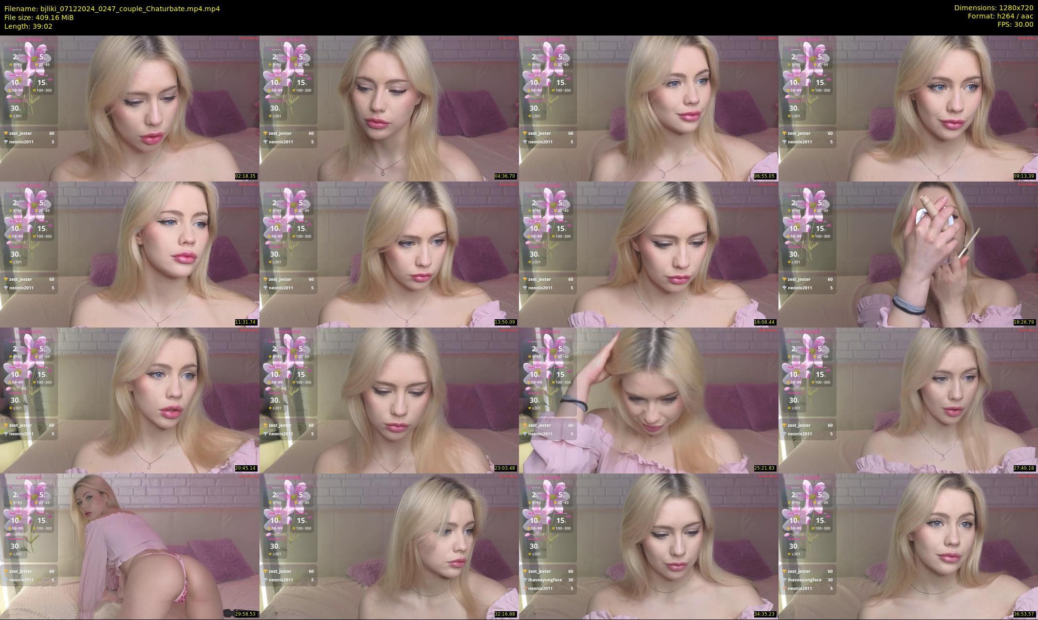 bjliki — 40 minute Chaturbate couple cam show recording, 720p, Dec 7, 2024