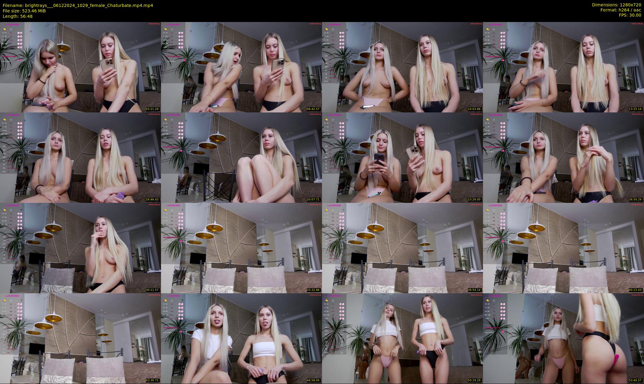 brightrays__ — 57 minute Chaturbate female cam show recording, 720p, Dec 6, 2024