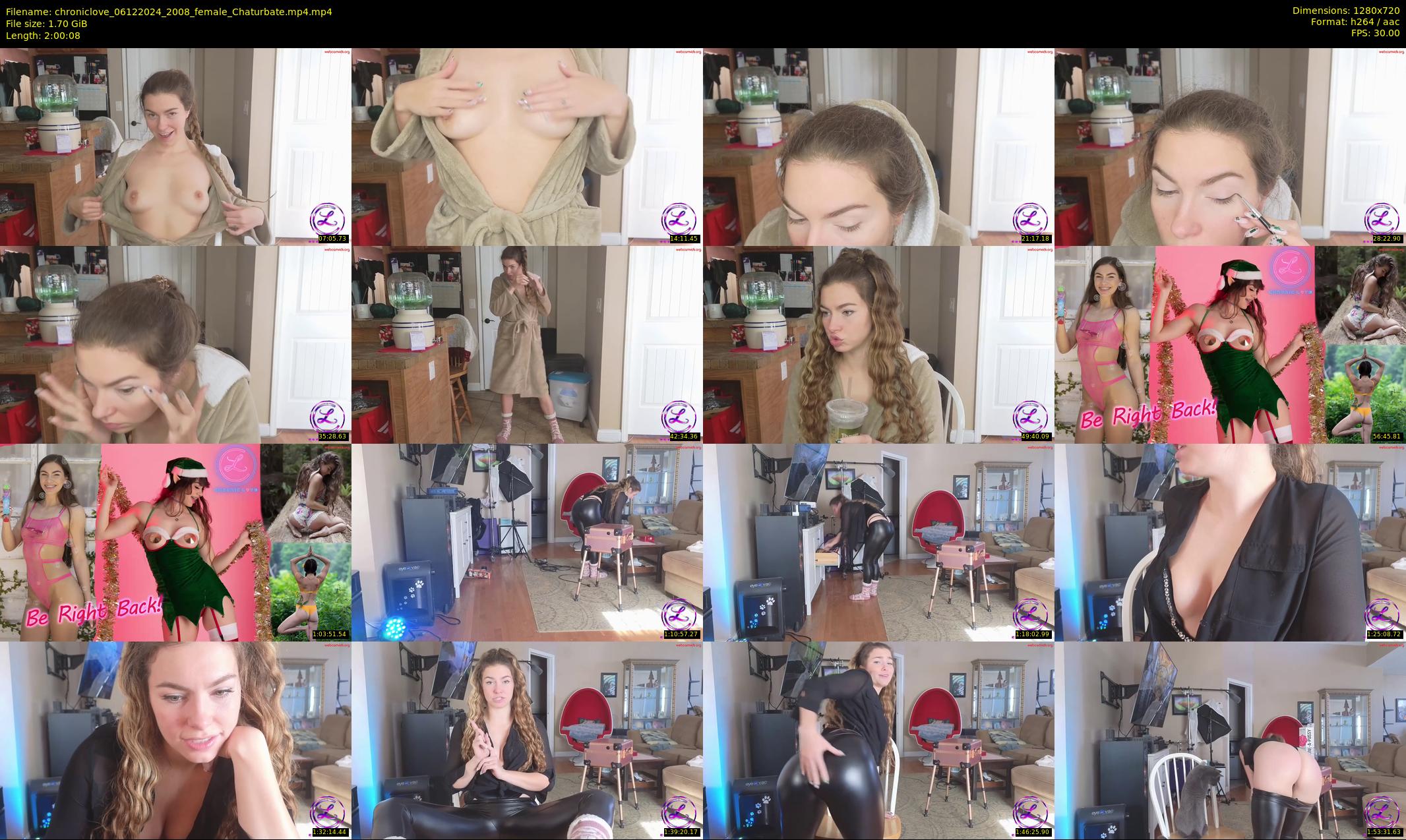 chroniclove — 121 minute Chaturbate female cam show recording, 720p, Dec 6, 2024