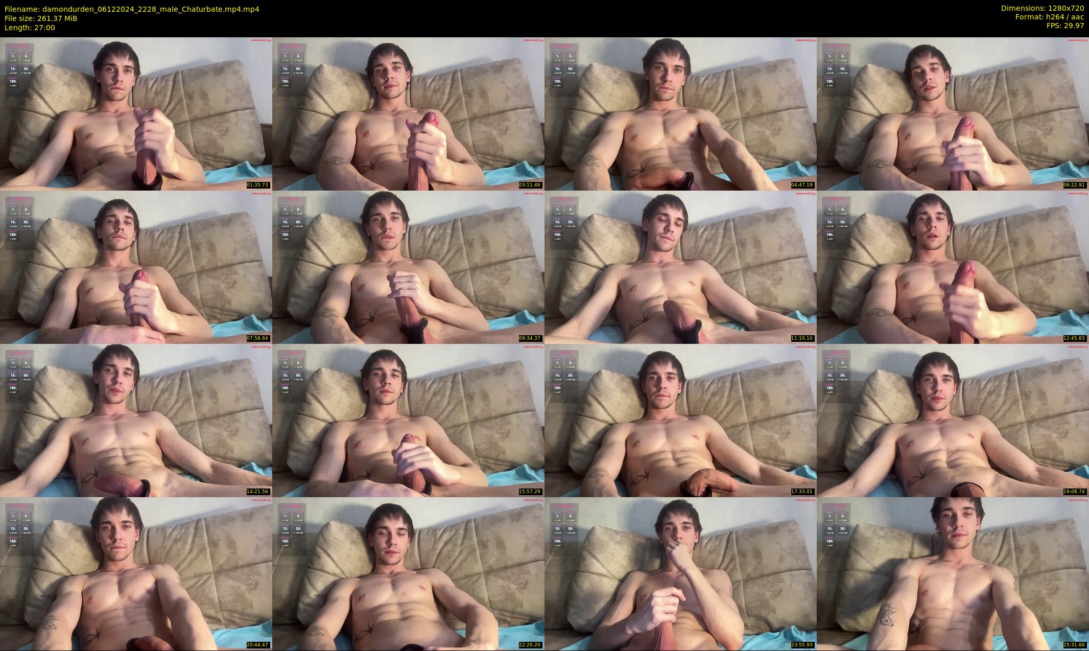 damondurden — 27 minute Chaturbate male cam show recording, 720p, Dec 6, 2024