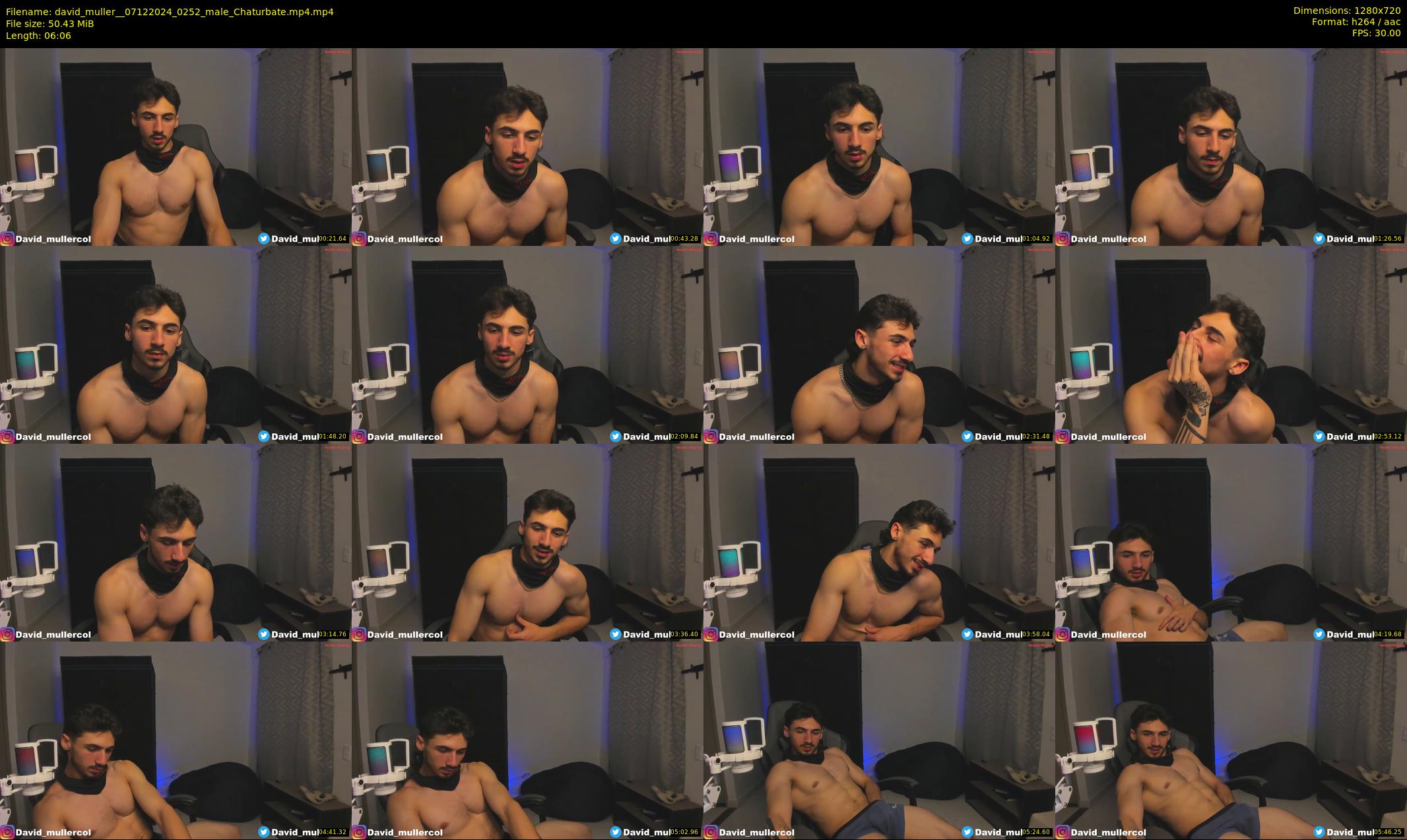 david_muller_ — 7 minute Chaturbate male cam show recording, 720p, Dec 7, 2024