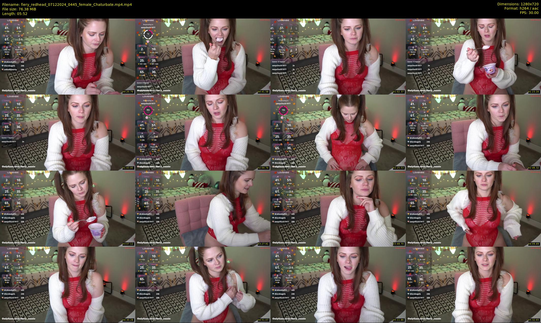 fiery_redhead — 6 minute Chaturbate female cam show recording, 720p, Dec 7, 2024