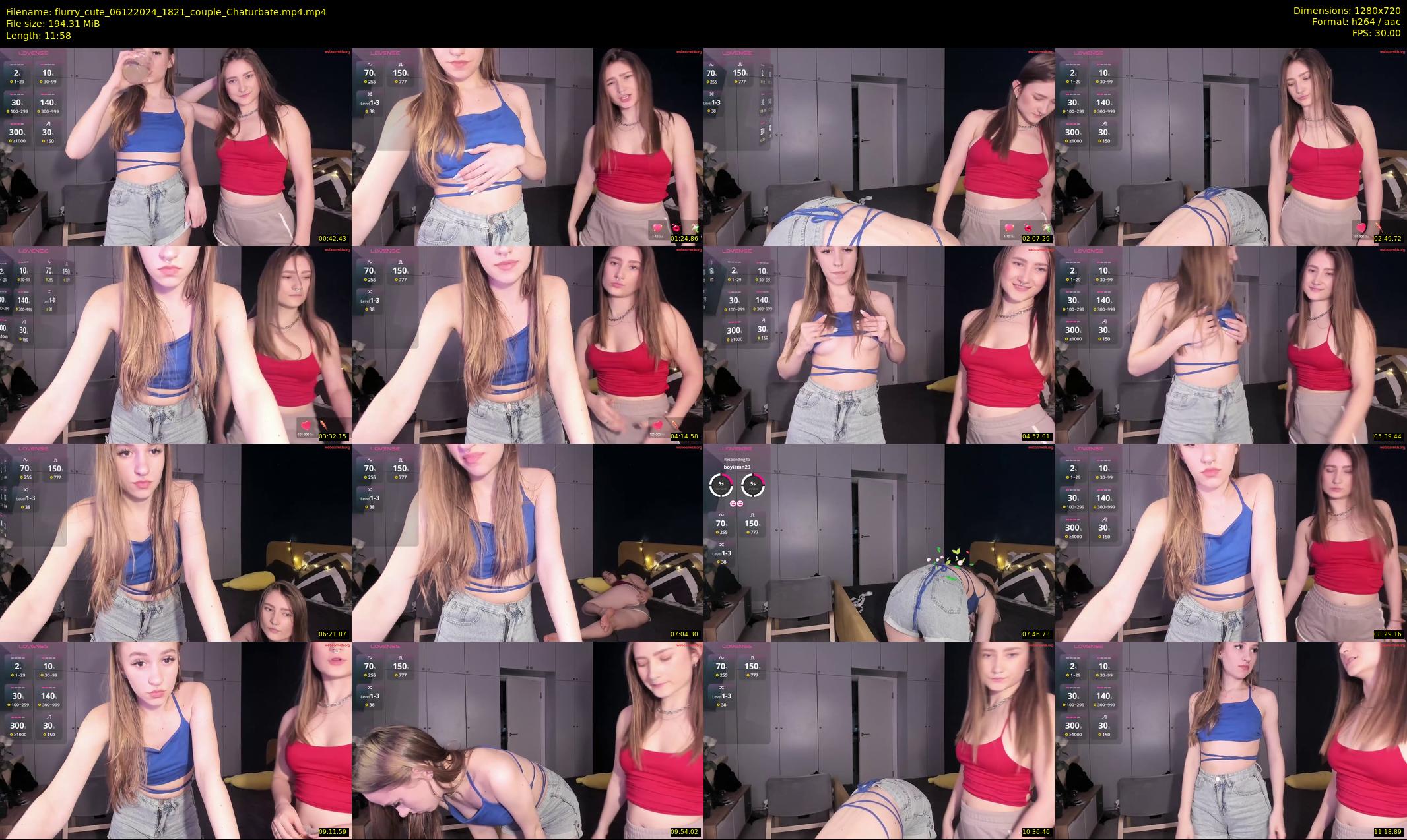 flurry_cute — 12 minute Chaturbate couple cam show recording, 720p, Dec 6, 2024