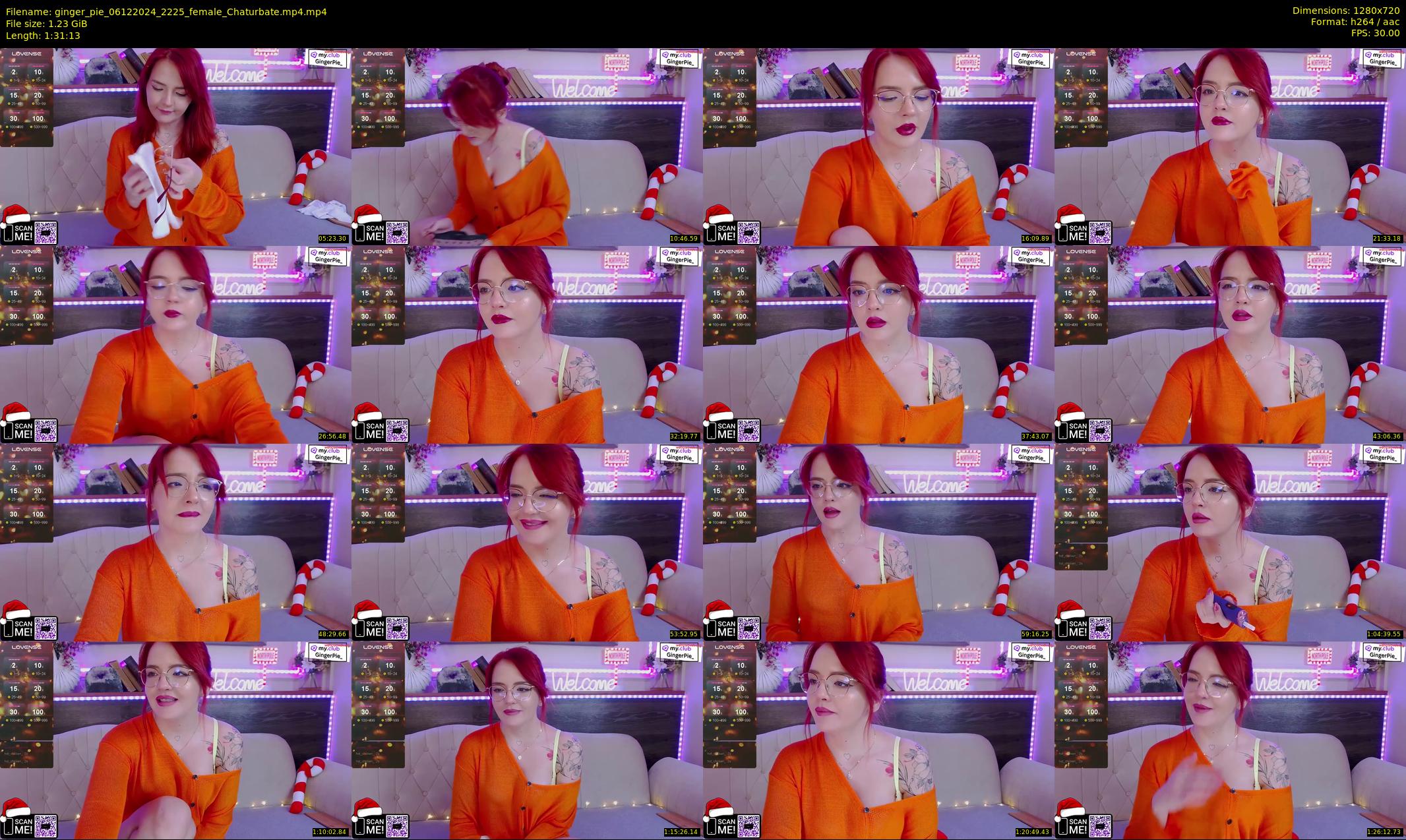 ginger_pie — 92 minute Chaturbate female cam show recording, 720p, Dec 6, 2024
