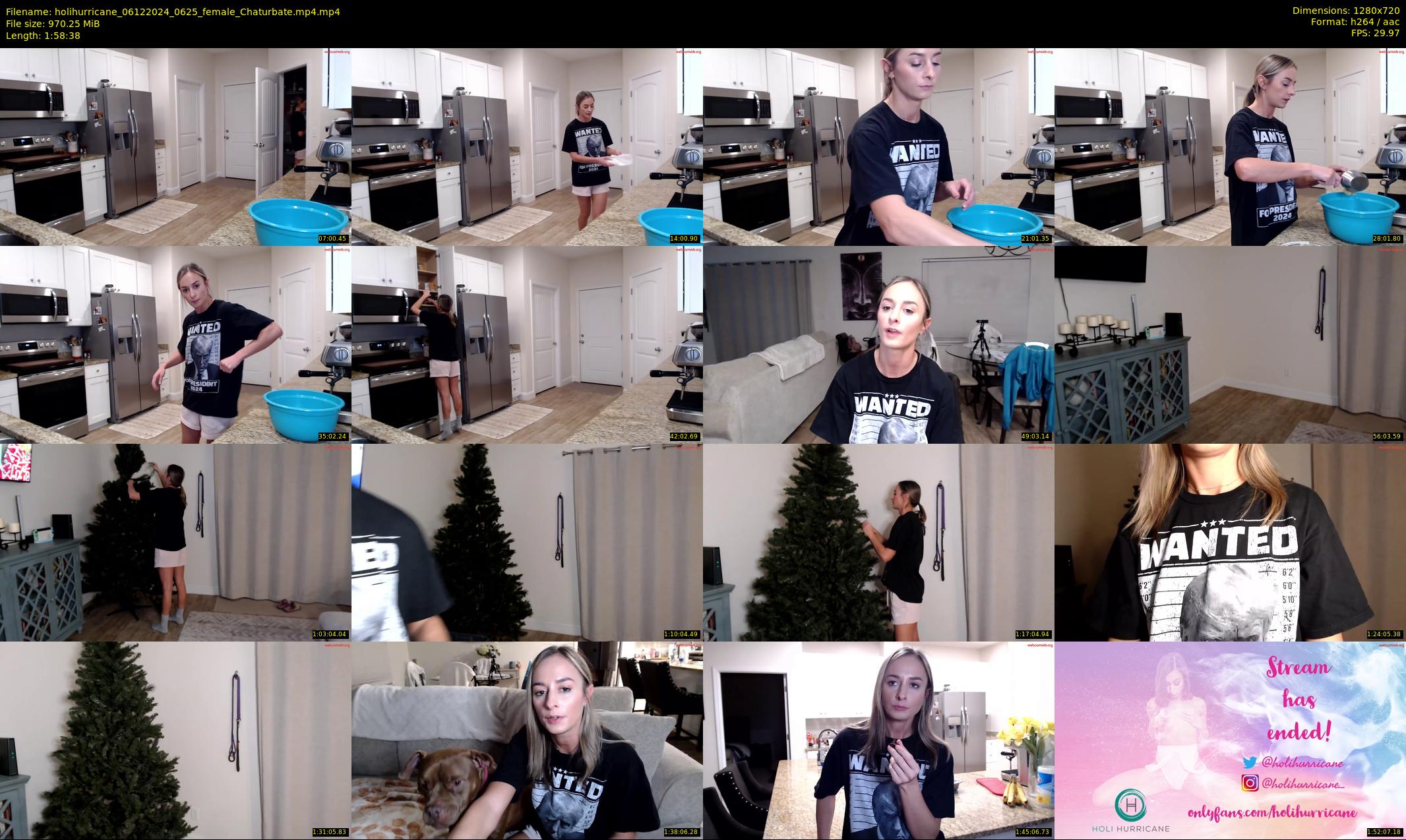 holihurricane — 119 minute Chaturbate female cam show recording, 720p, Dec 6, 2024