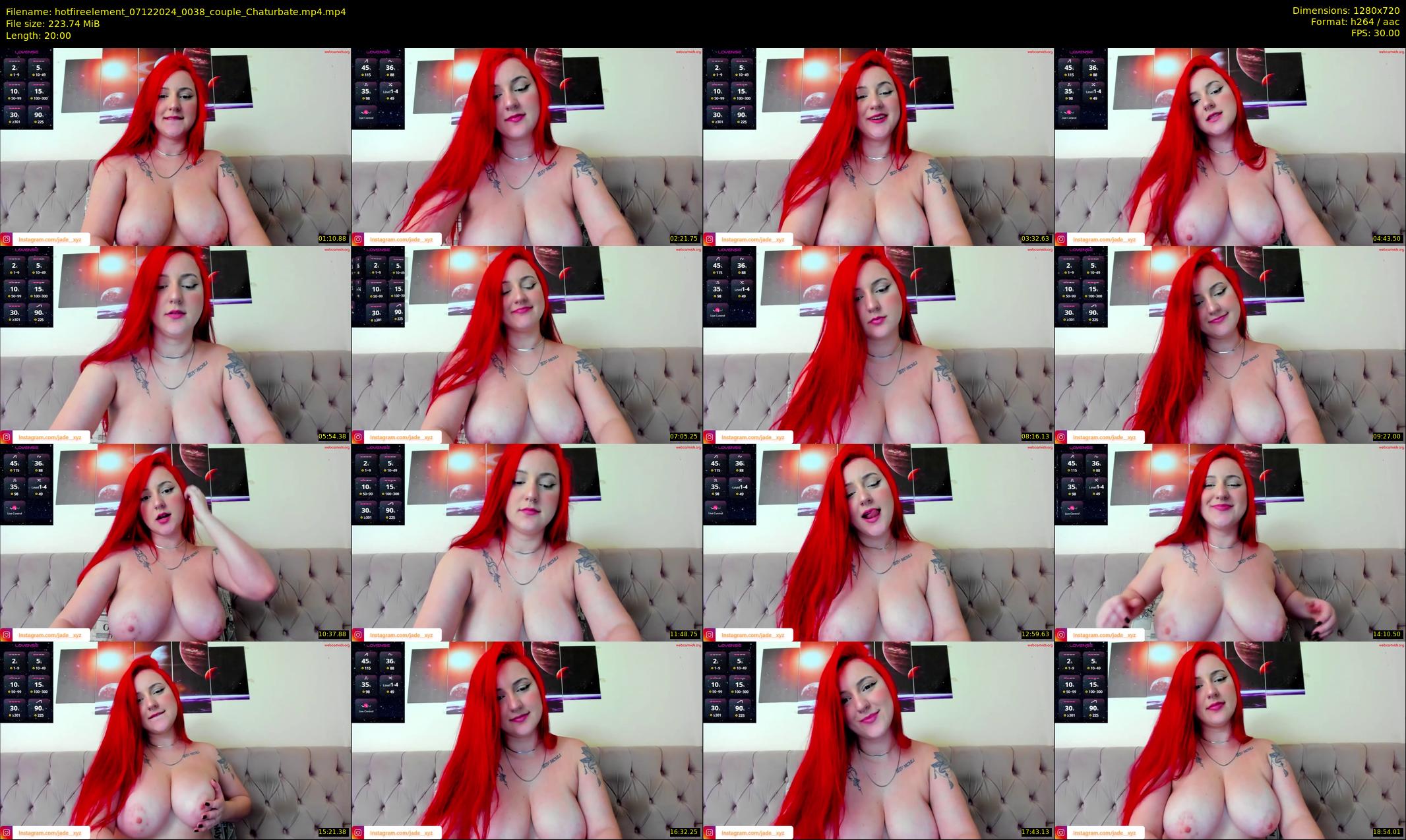 hotfireelement — 20 minute Chaturbate couple cam show recording, 720p, Dec 7, 2024
