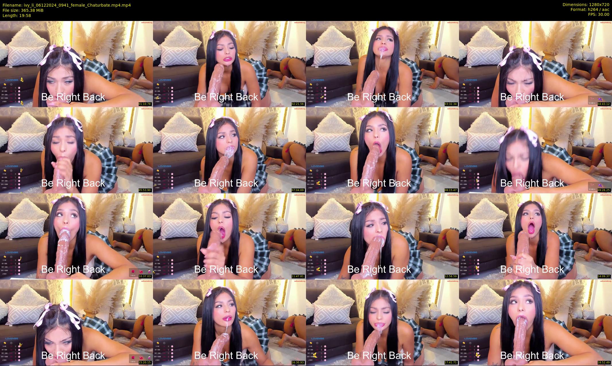 ivy_li — 20 minute Chaturbate female cam show recording, 720p, Dec 6, 2024